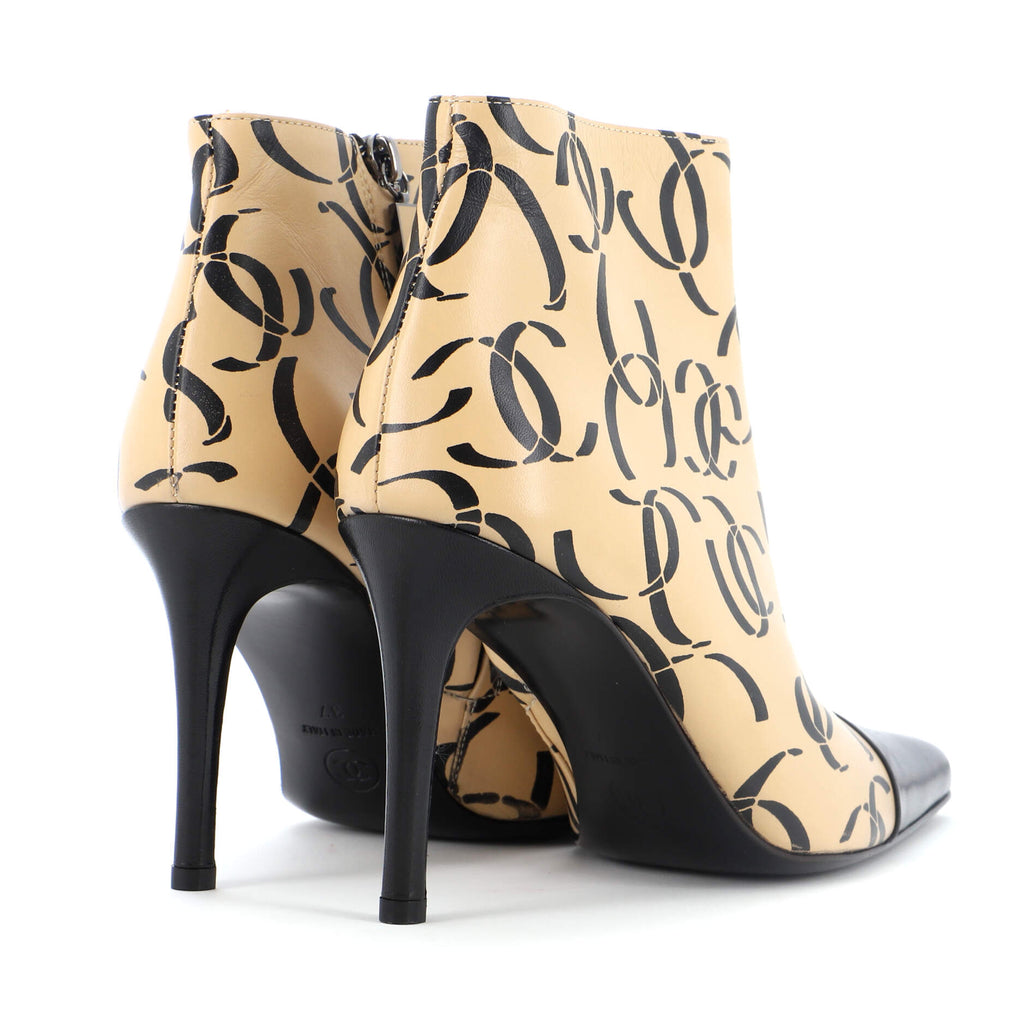Women's CC Ankle Boots Printed Leather