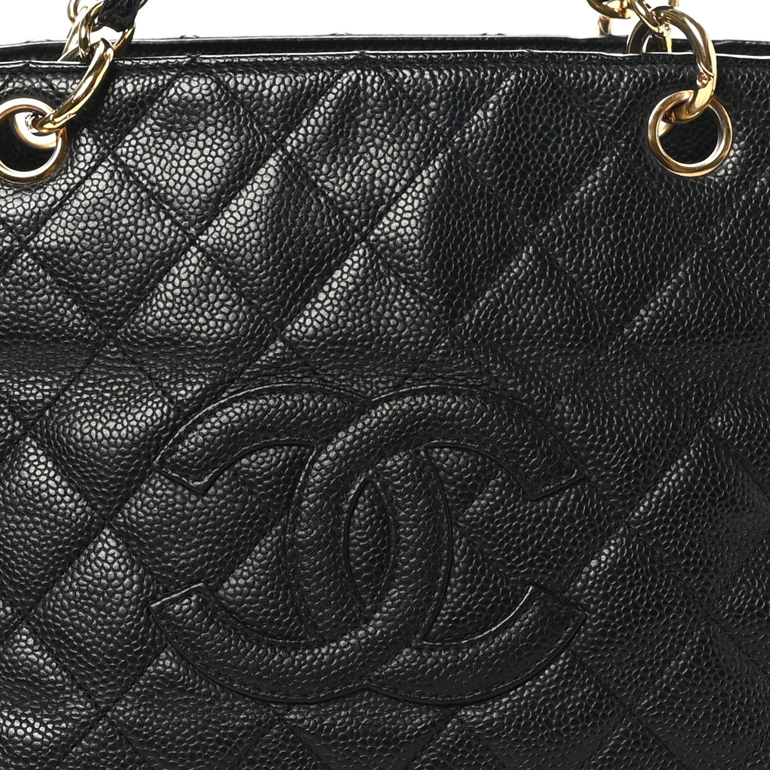 Caviar Quilted Petit Timeless Tote PTT Black