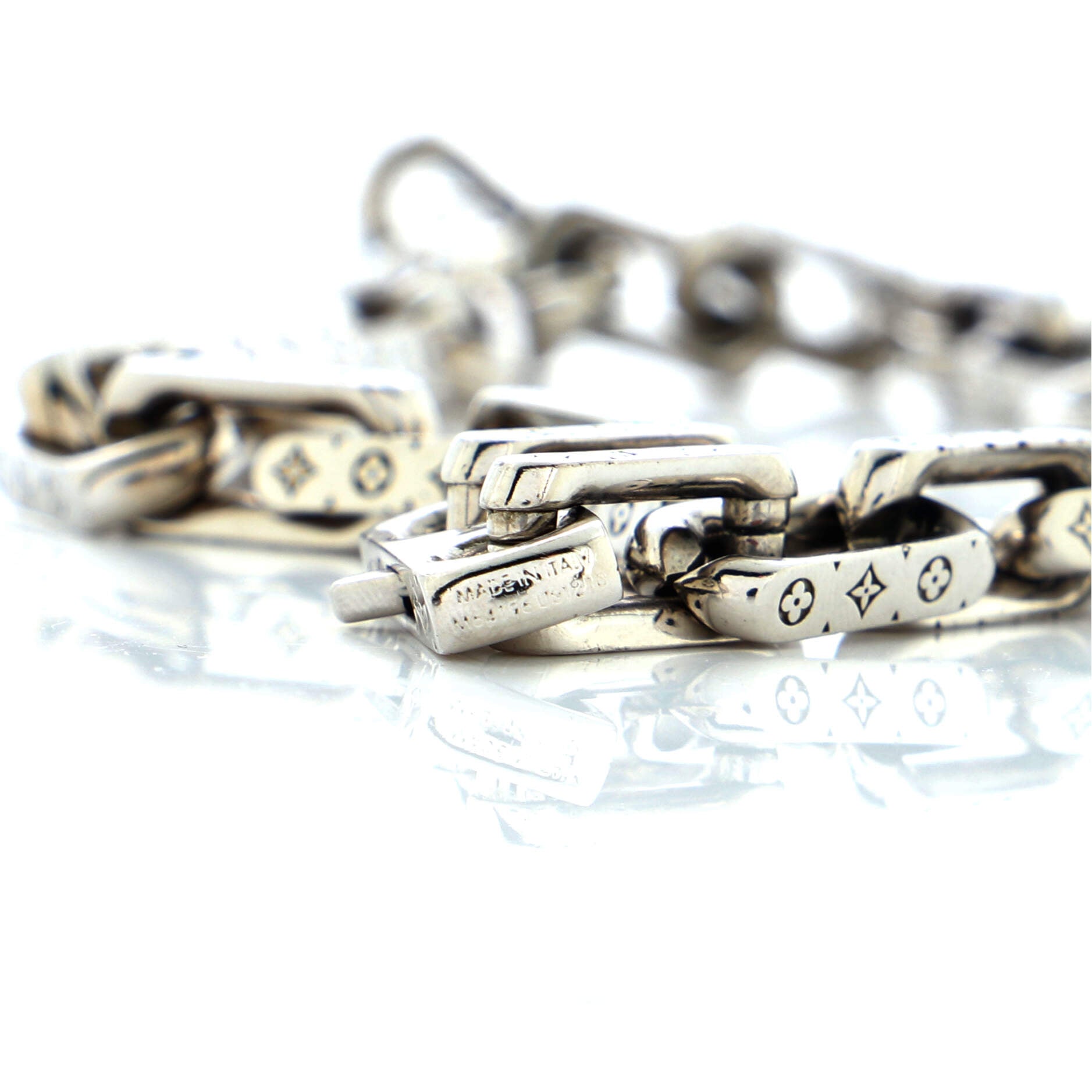 Monogram Chain Necklace Metal