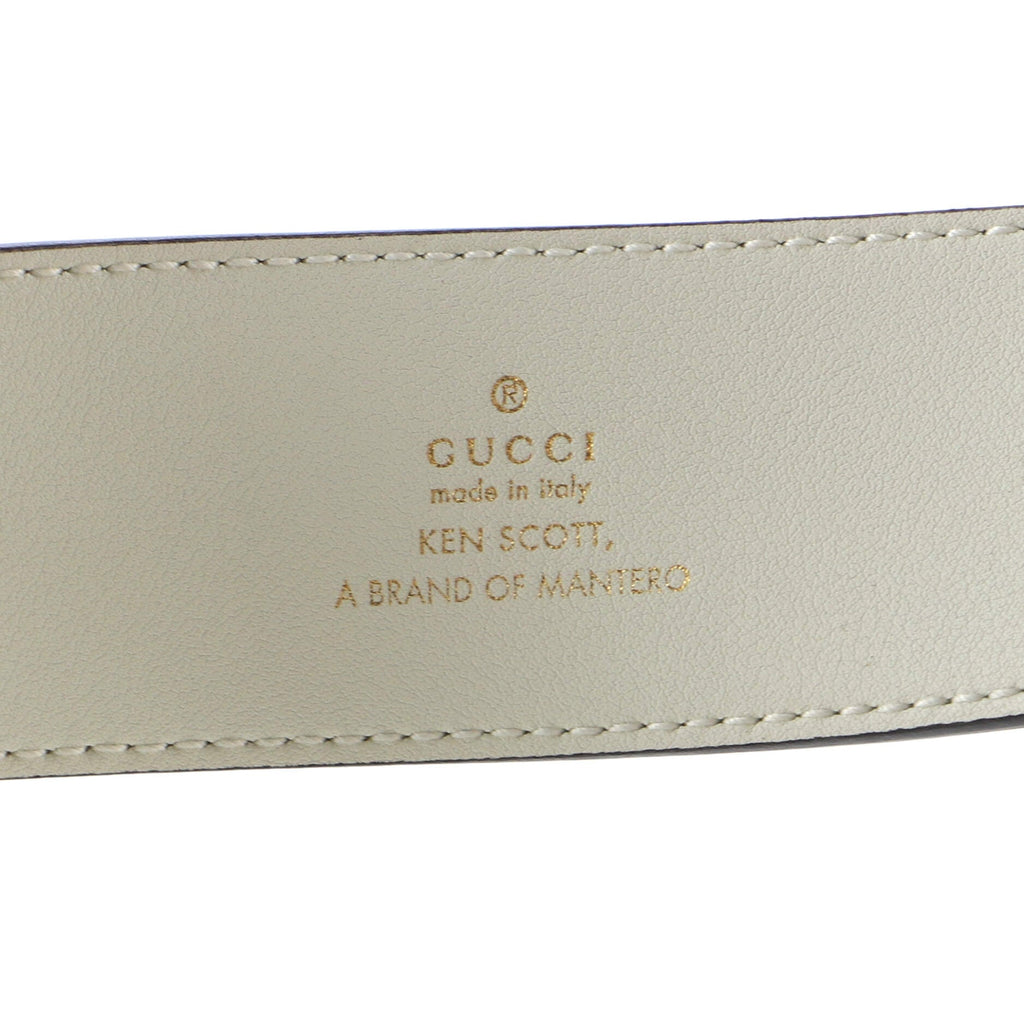 GG Marmont Belt Printed Leather Wide 80