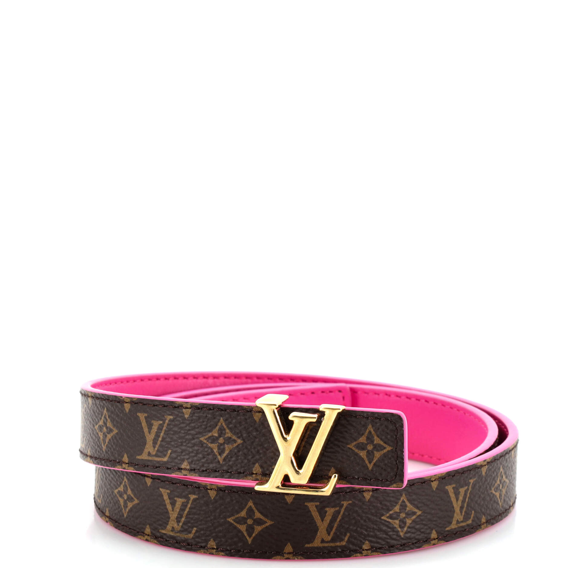 LV Iconic Reversible Belt Monogram Canvas and Leather Thin 75