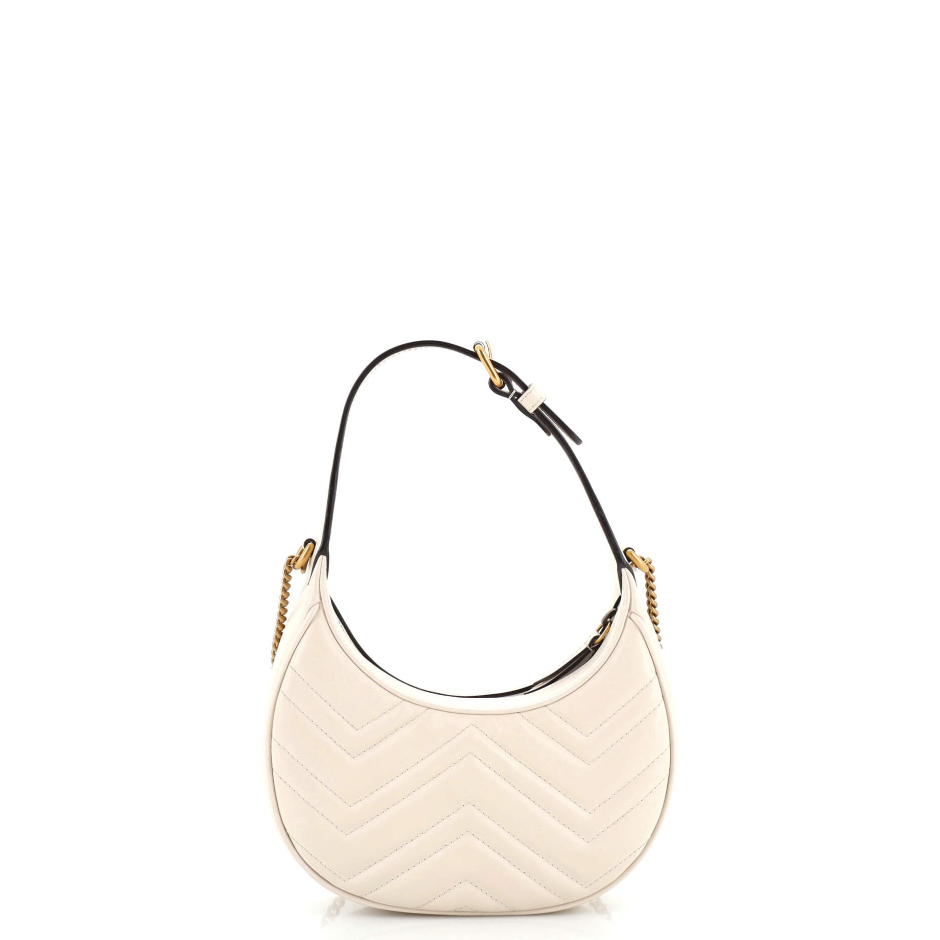 GG Marmont Half Moon Hobo Leather Mini