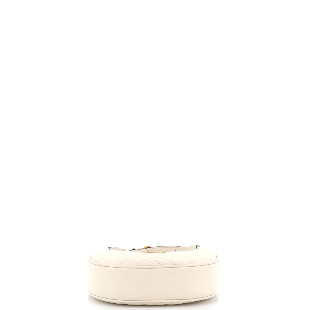 GG Marmont Half Moon Hobo Leather Mini