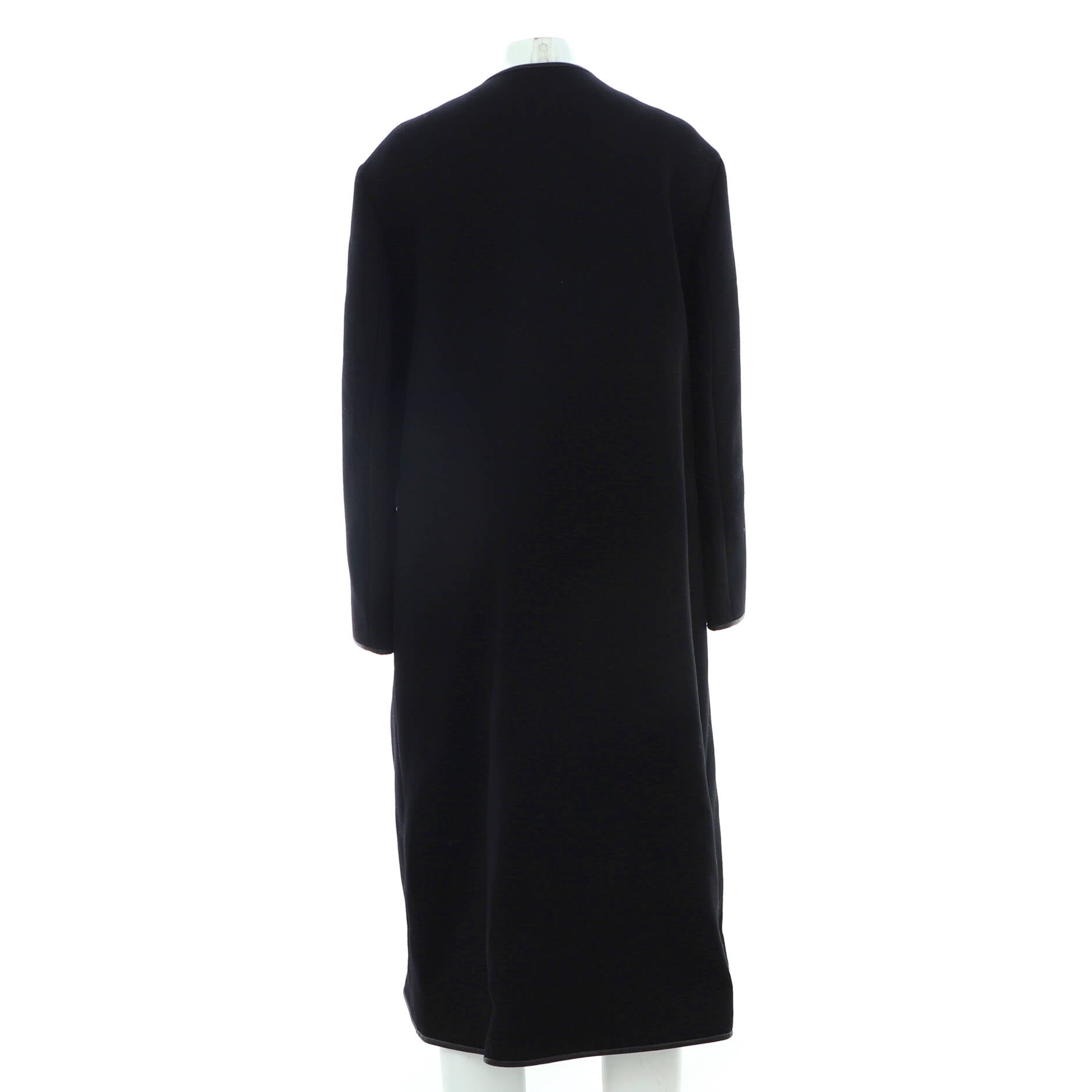 Women's Horsebit Toggle Collarless Millitary Coat Wool Blend