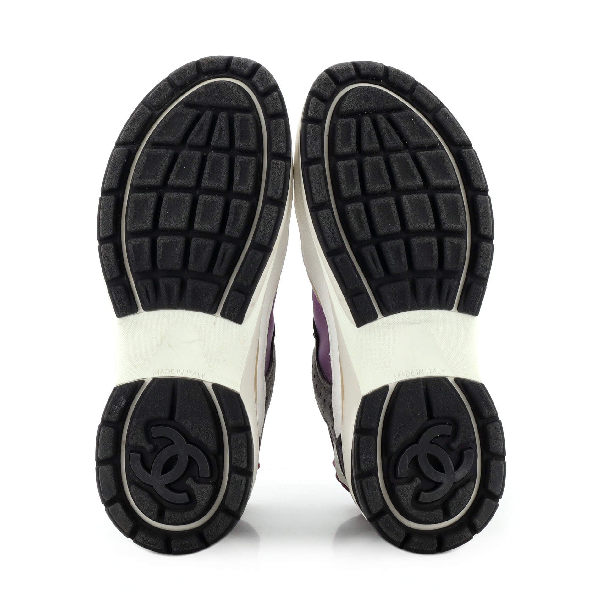 Women's CC Drawstring Sneakers Mesh with Suede and Leather