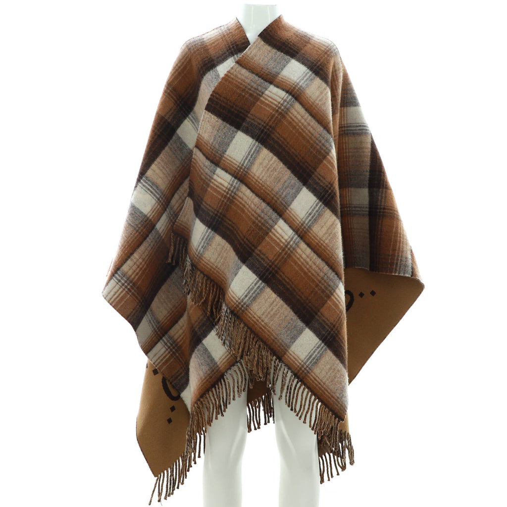 Women's Reversible Cape GG Wool and Tartan