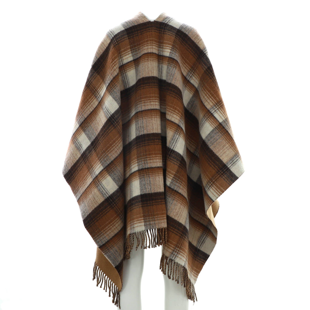 Women's Reversible Cape GG Wool and Tartan