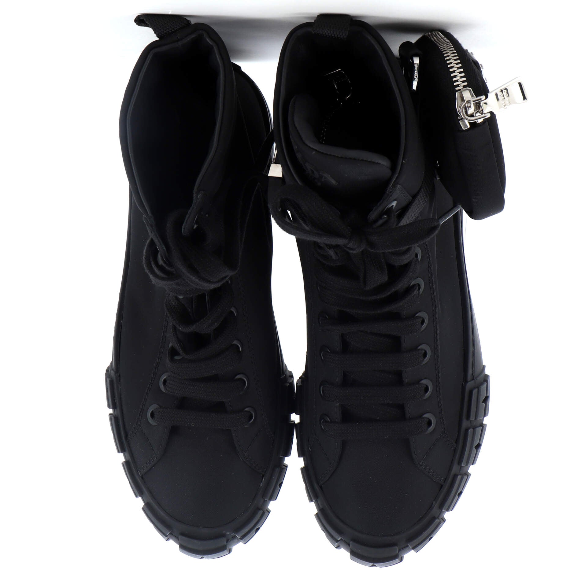 Wheel Cassetta Zip Pouch High-Top Sneakers Re-Nylon