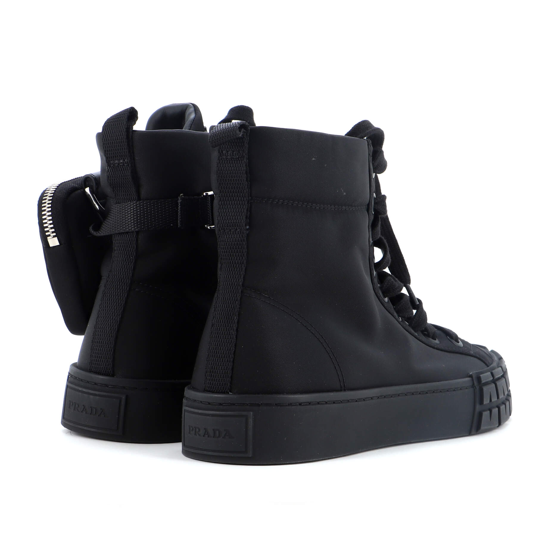 Wheel Cassetta Zip Pouch High-Top Sneakers Re-Nylon