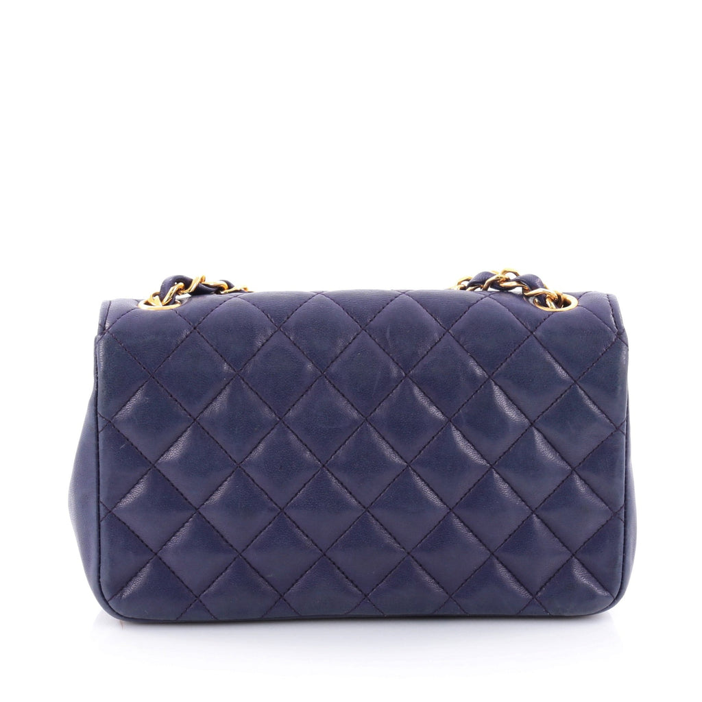 Vintage CC Chain Flap Bag Quilted Leather Mini