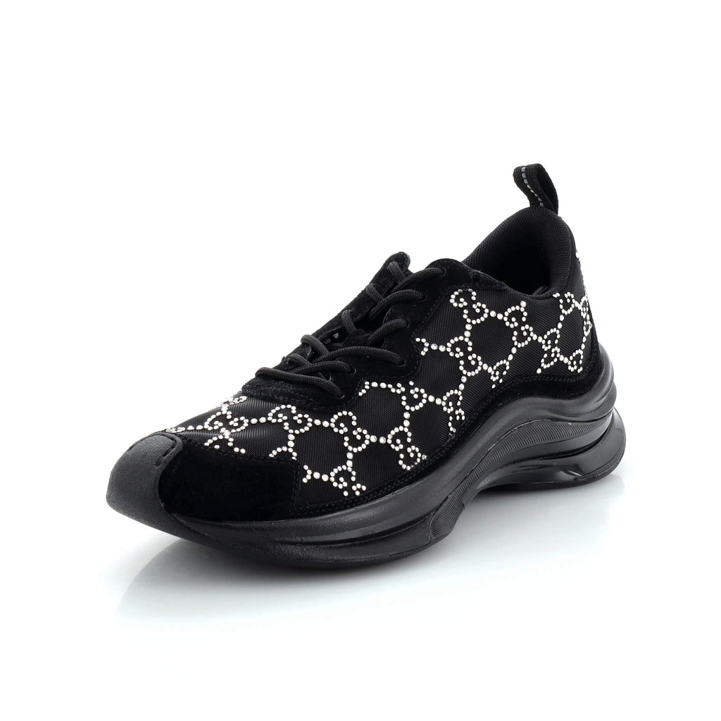 Women's Run Sneakers Crystal GG Embellished Mesh