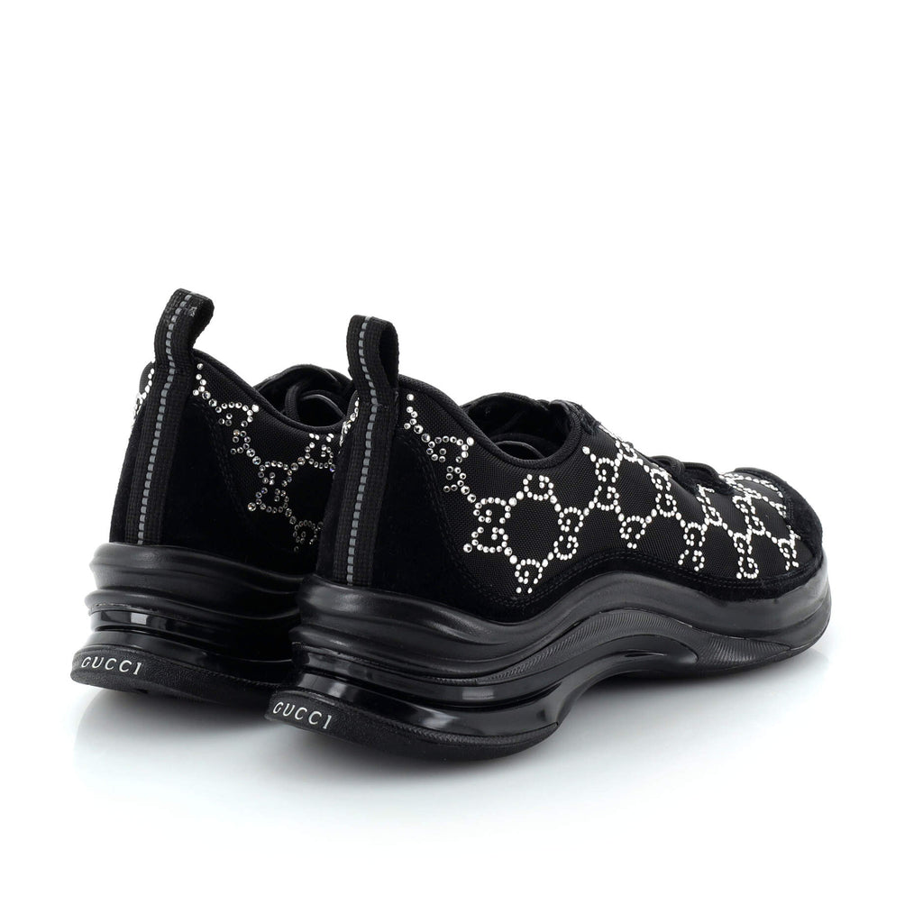 Women's Run Sneakers Crystal GG Embellished Mesh
