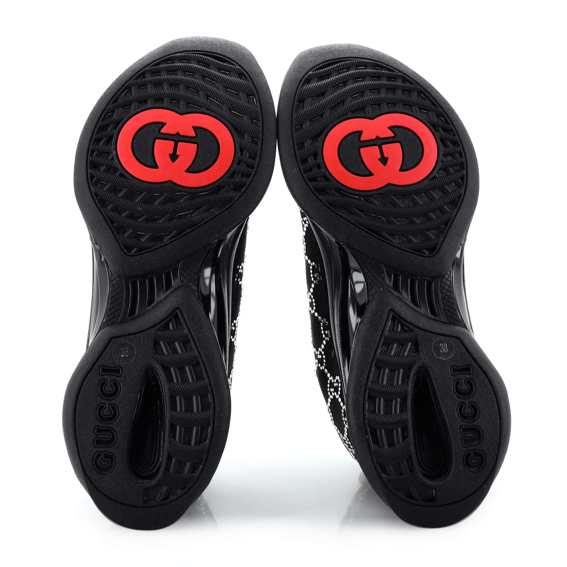 Women's Run Sneakers Crystal GG Embellished Mesh