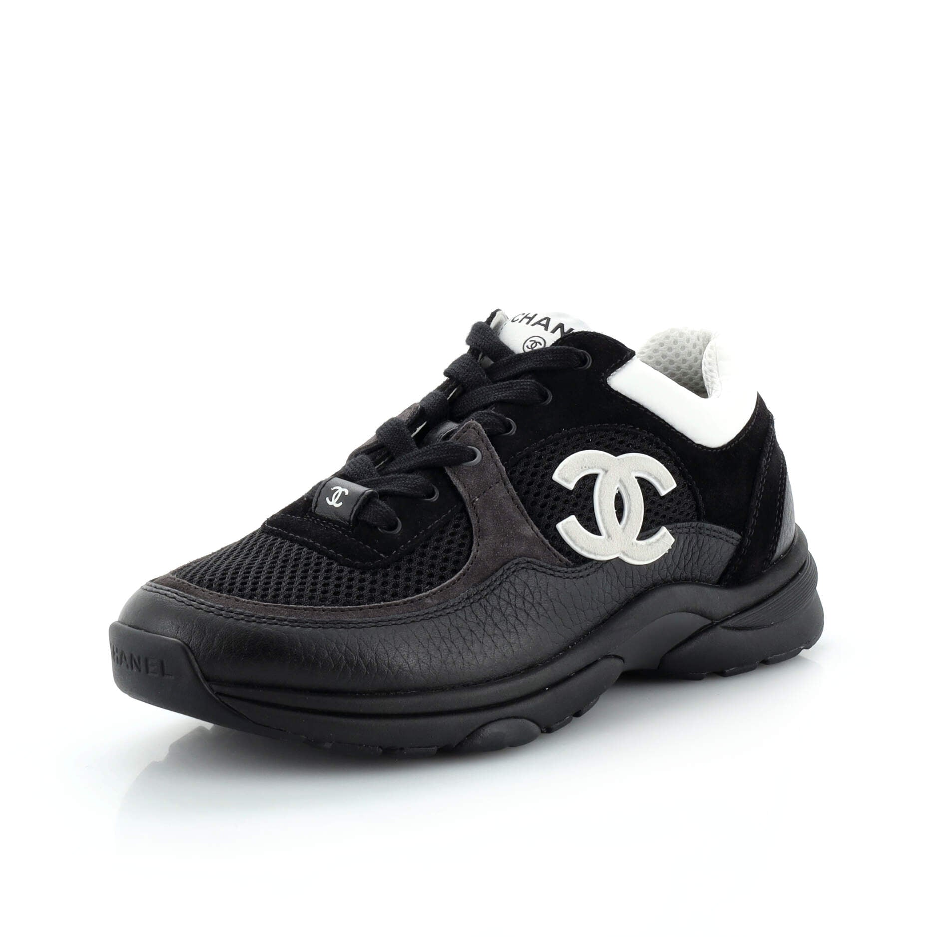 Women's CC Low-Top Sneakers Leather and Mesh
