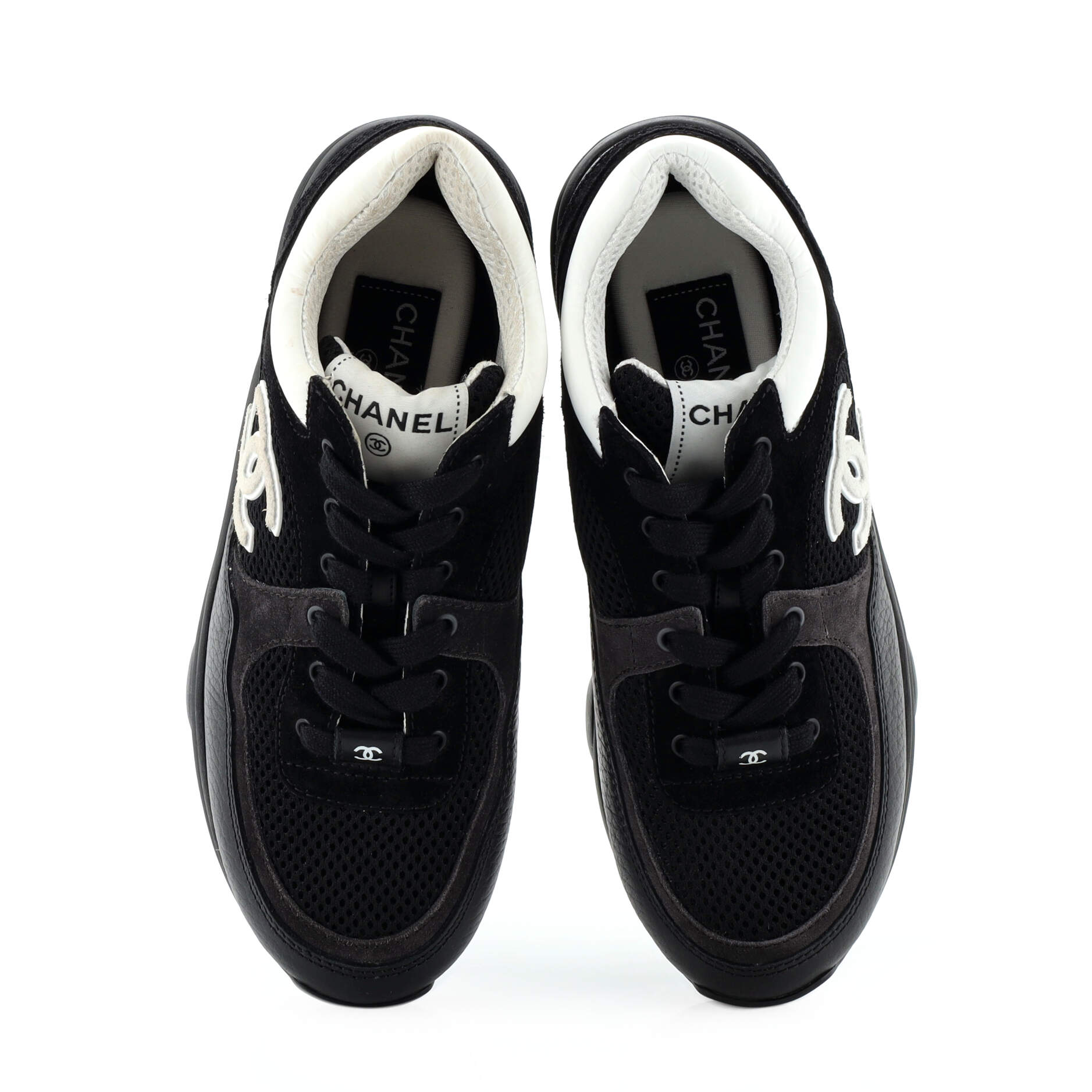 Women's CC Low-Top Sneakers Leather and Mesh