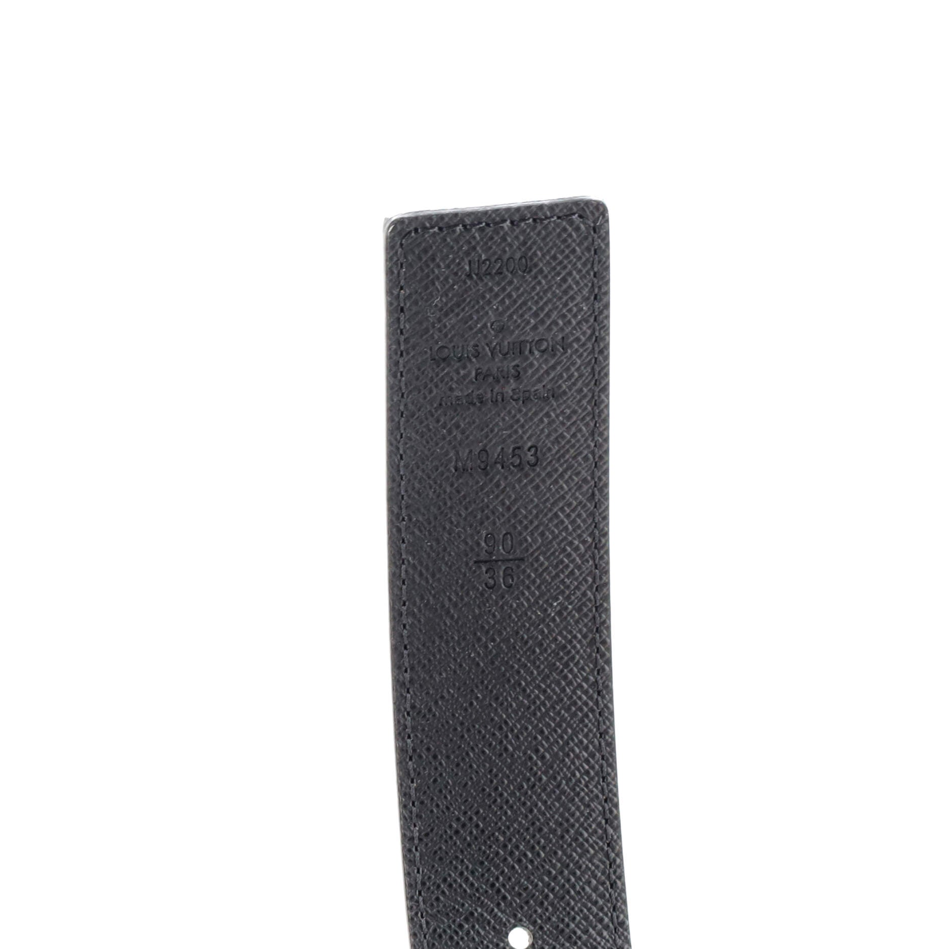 LV Initiales Reversible Belt Monogram Canvas and Leather Medium 90