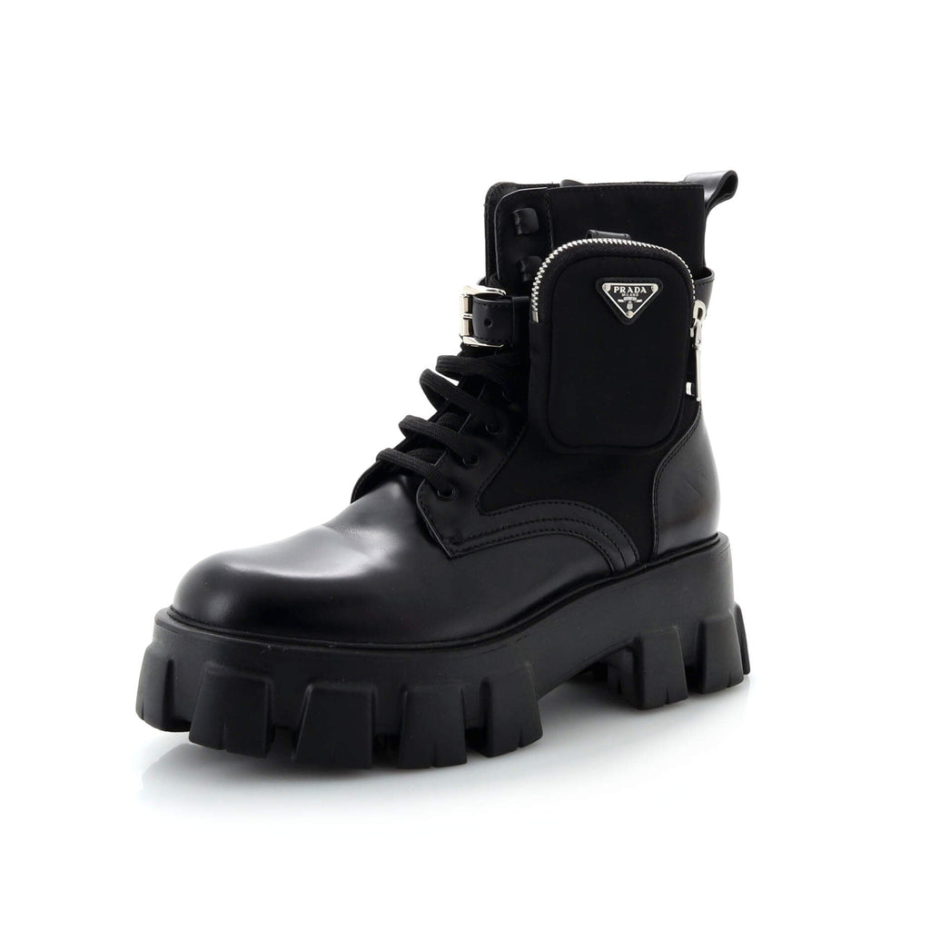 Monolith Combat Boots Leather and Nylon