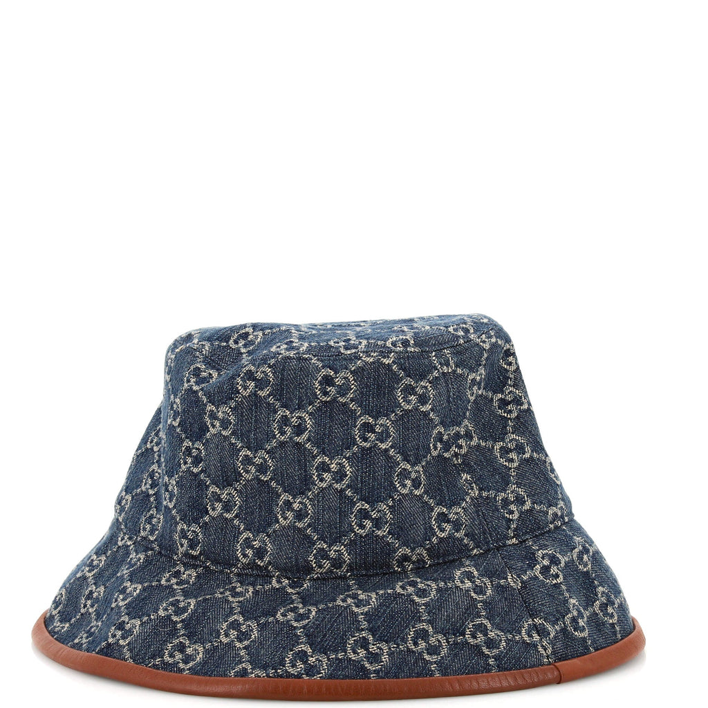 Wide Brim Hat GG Denim