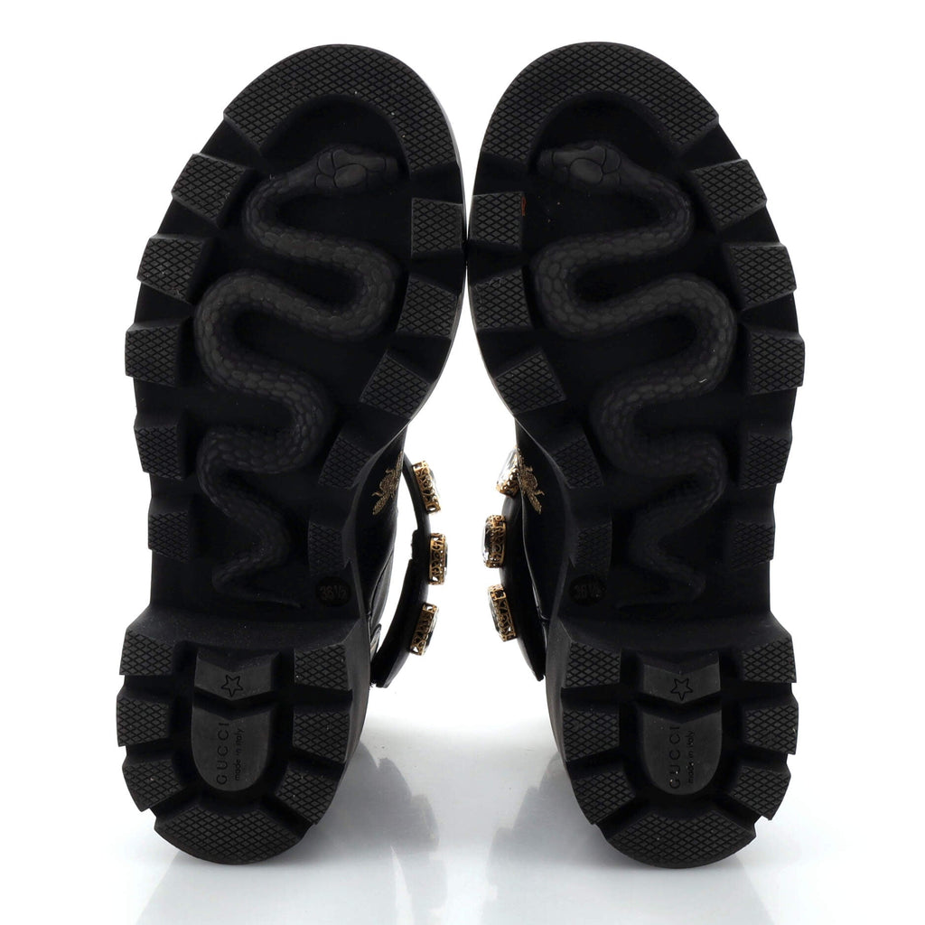 Women's Trip Boots Embroidered Leather with Crystals