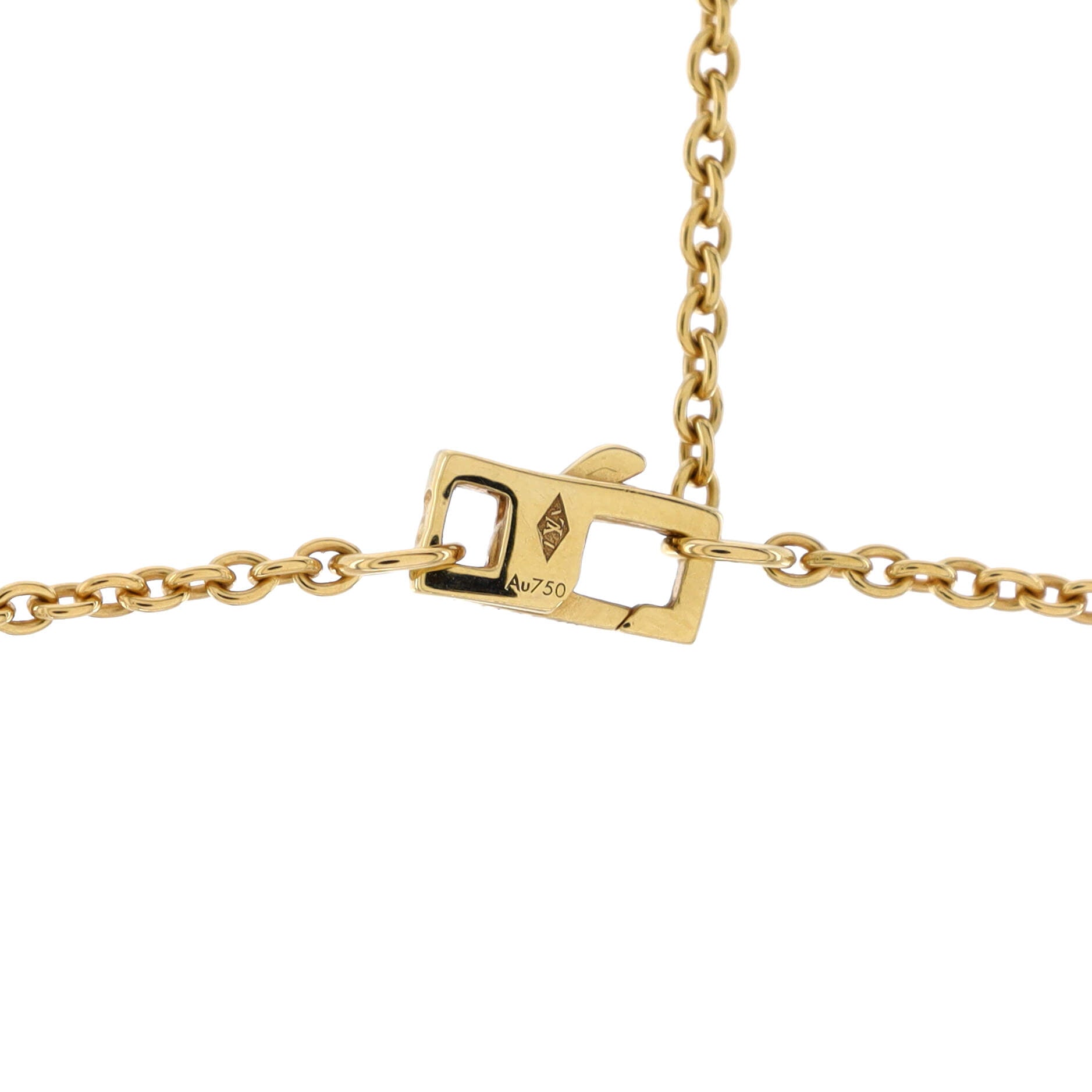 Color Blossom Star Pendant Necklace 18K Yellow Gold with Tigers Eye