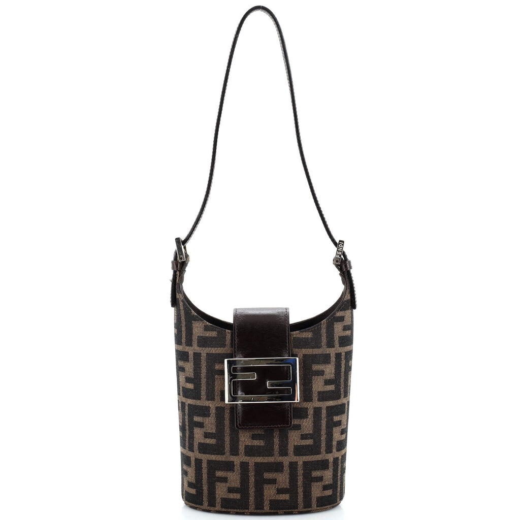 Vintage FF Handle Bag Zucca Canvas Mini