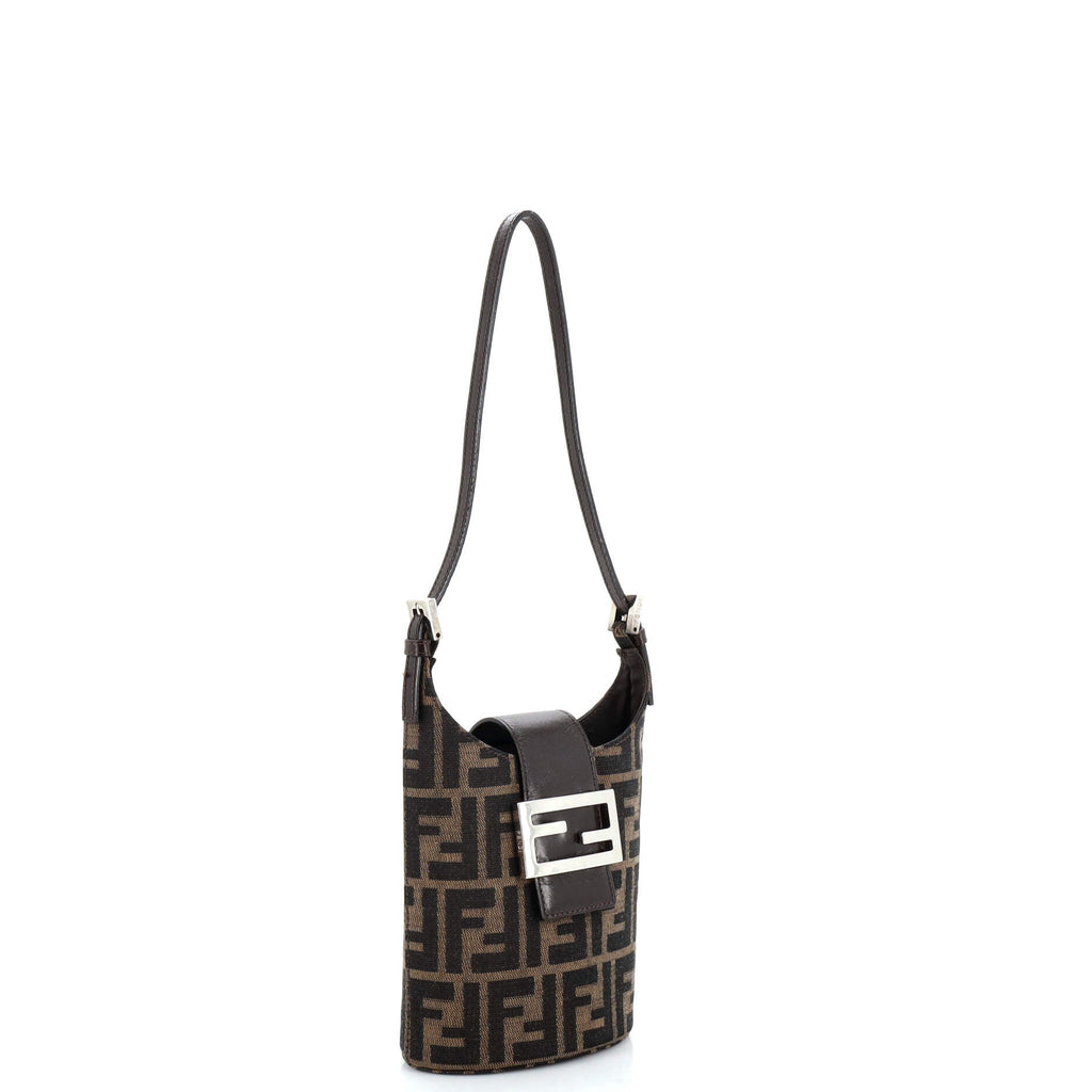 Vintage FF Handle Bag Zucca Canvas Mini