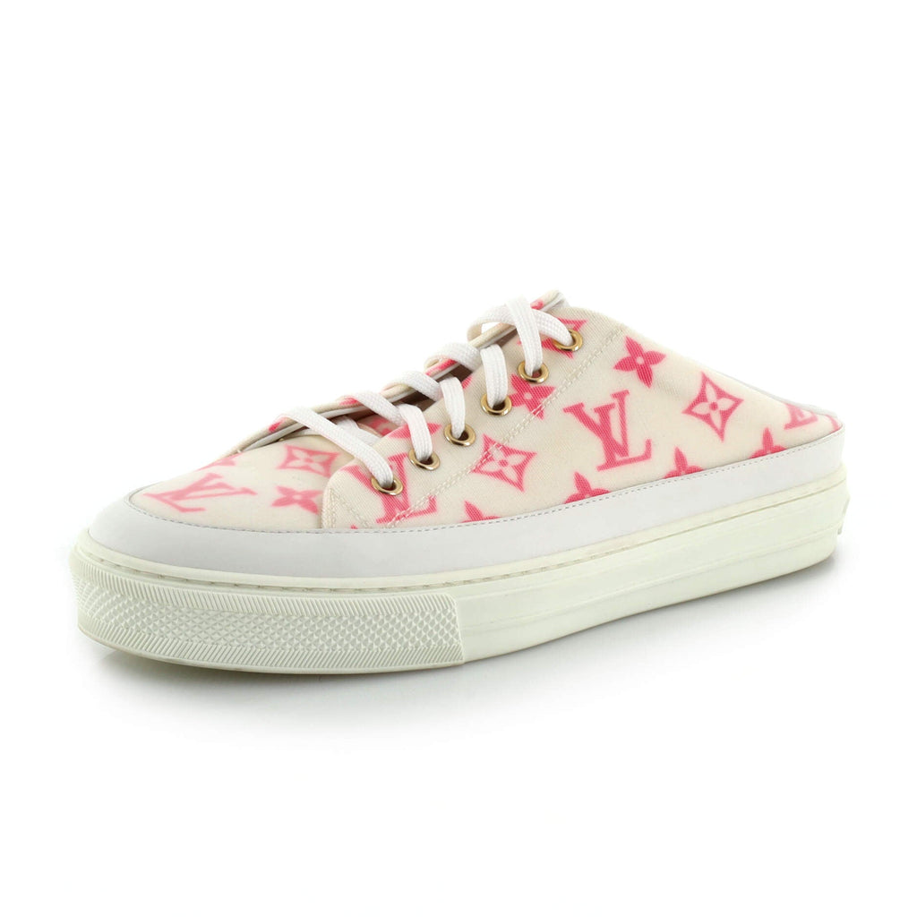 Women's Stellar Open Back Sneakers Monogram Technical Fabric