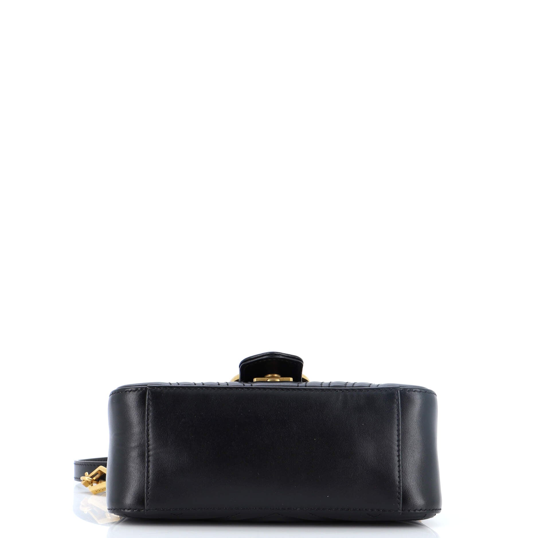 GG Marmont Top Handle Flap Bag Matelasse Leather Mini