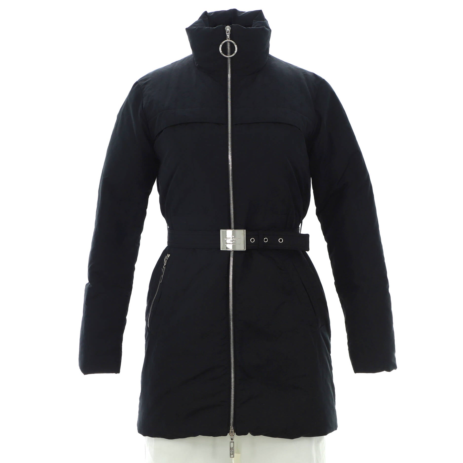 Women's Monogram Puffer Coat Quilted Polyester Blend with Down