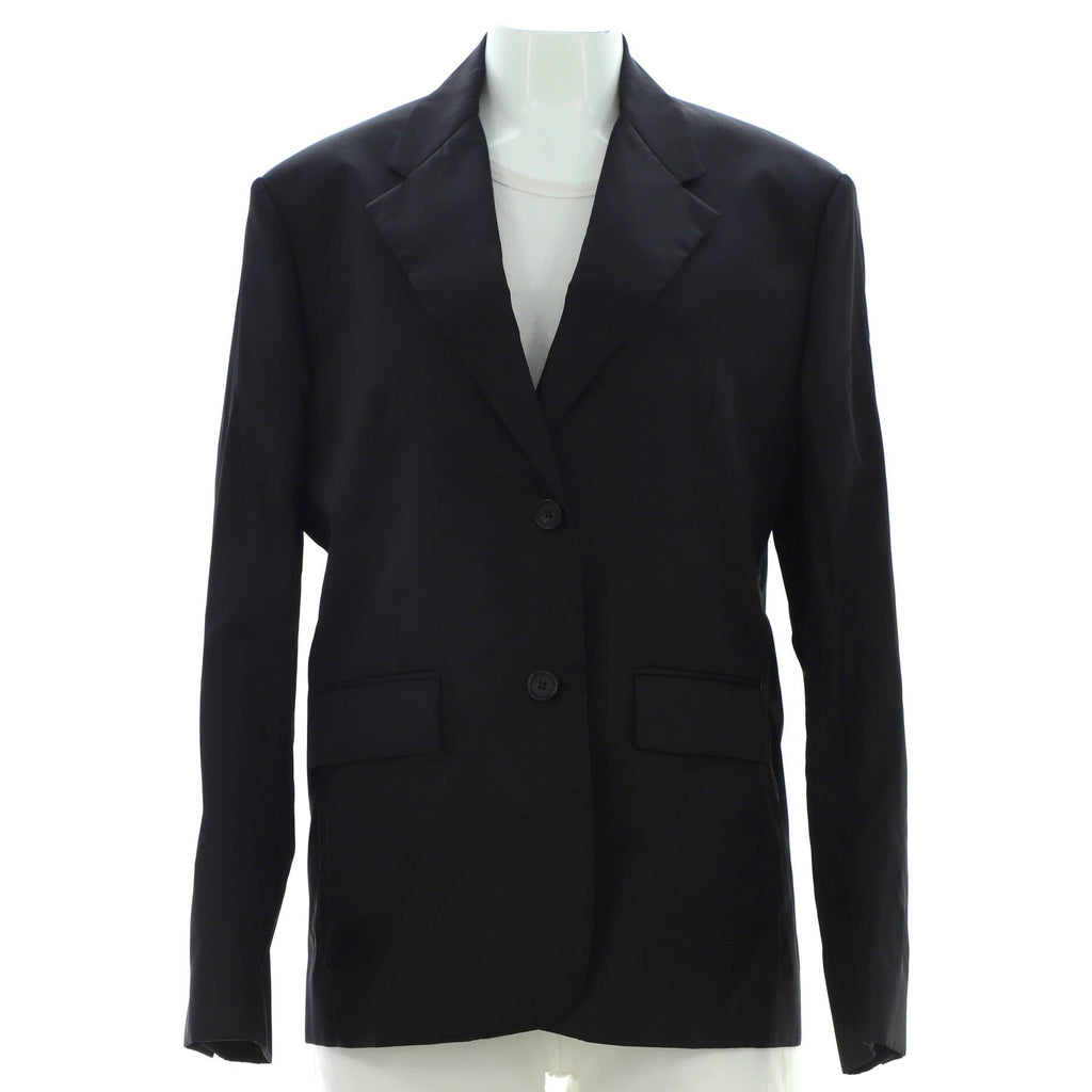 Women's Triangle Back Pocket Single Breasted Blazer Re-Nylon