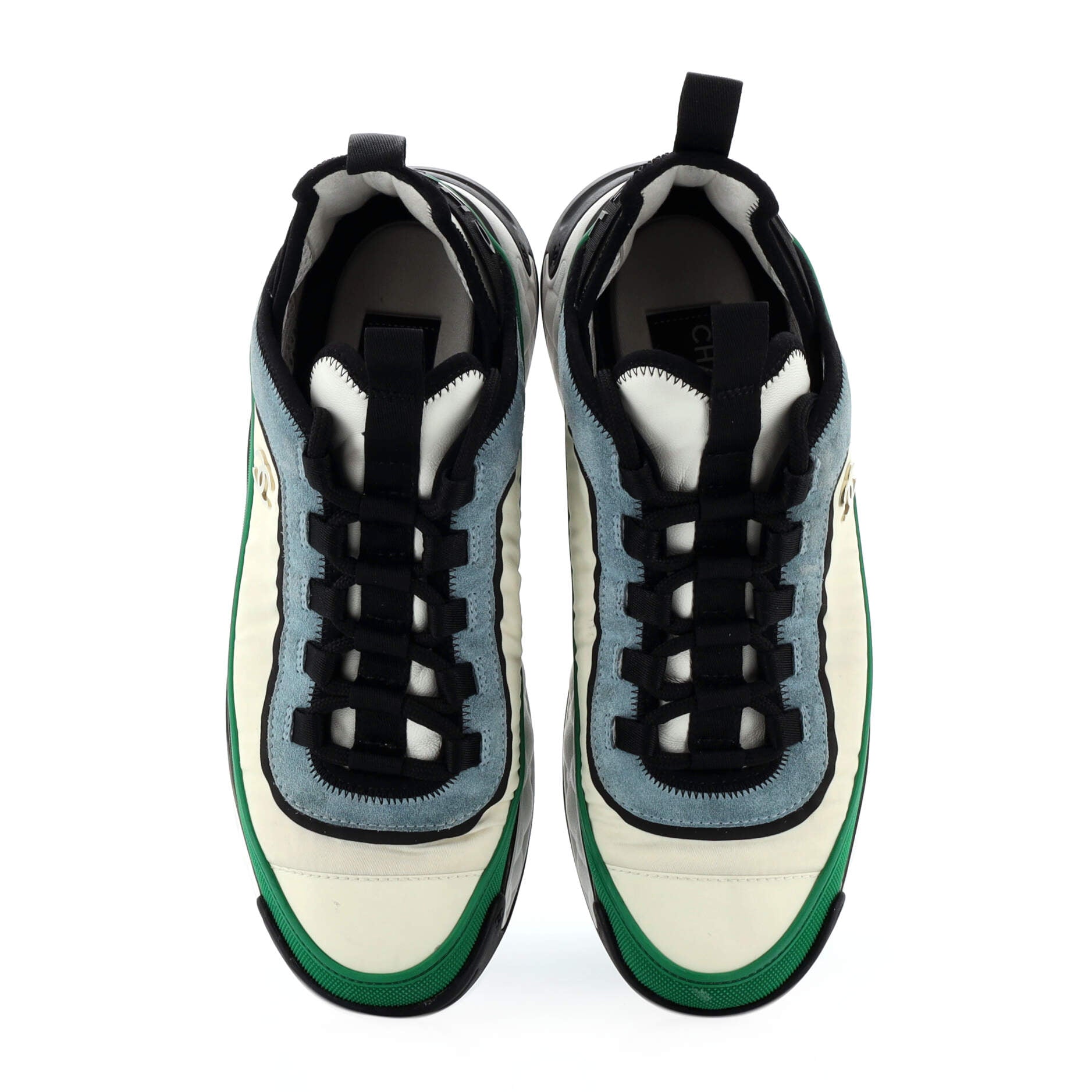 Women's CC Cap Toe Logo Sneakers Mixed Fibers