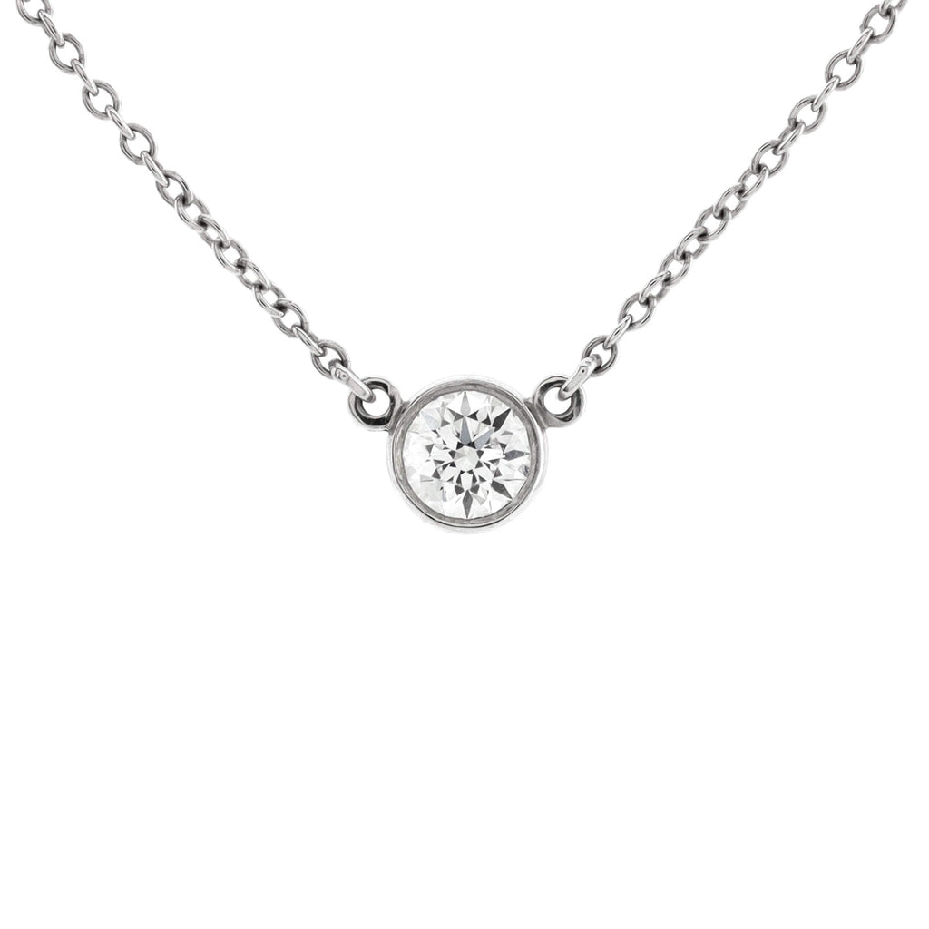 Elsa Peretti Diamonds By The Yard Pendant Necklace Platinum with Diamond 0.20-0.29CT