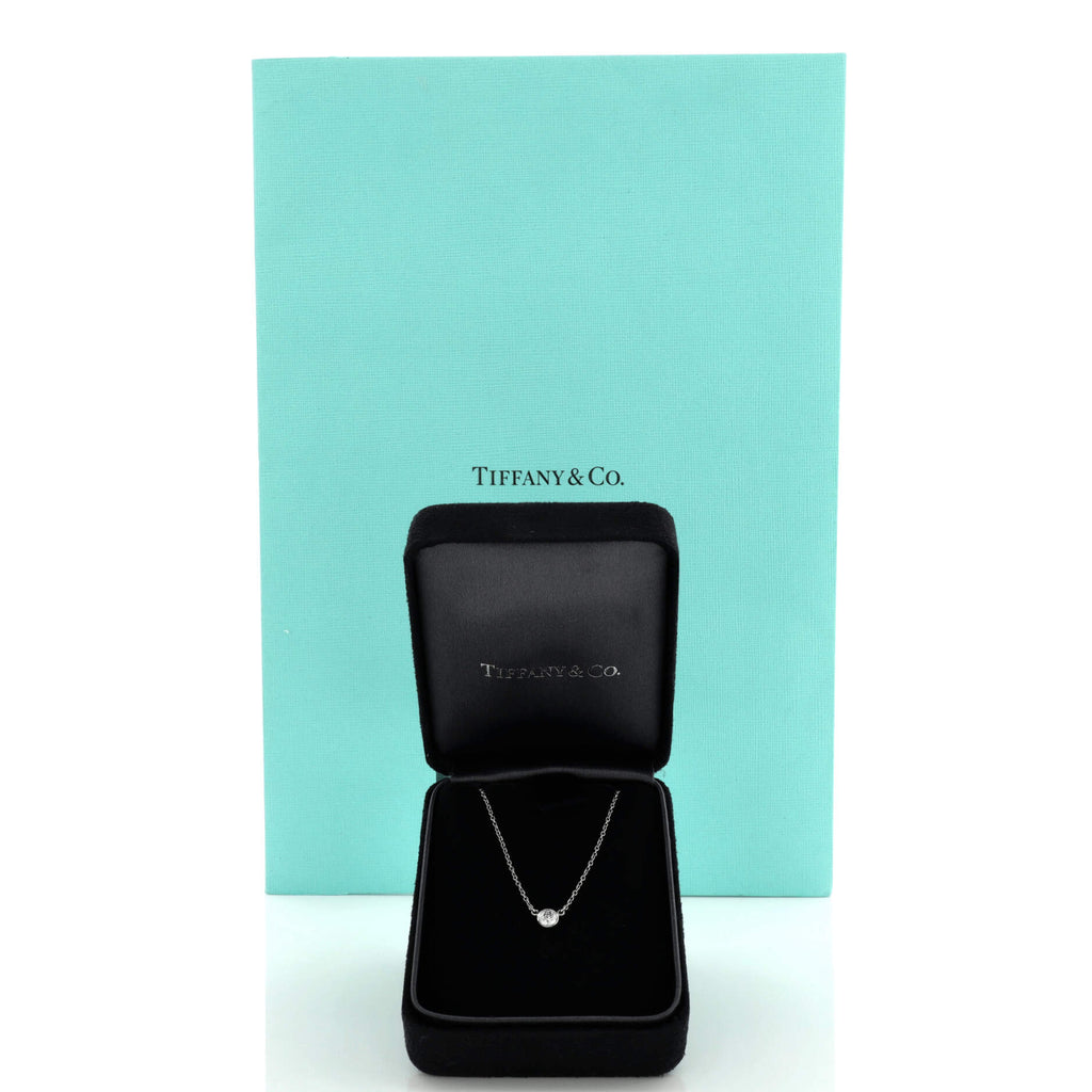 Elsa Peretti Diamonds By The Yard Pendant Necklace Platinum with Diamond 0.20-0.29CT
