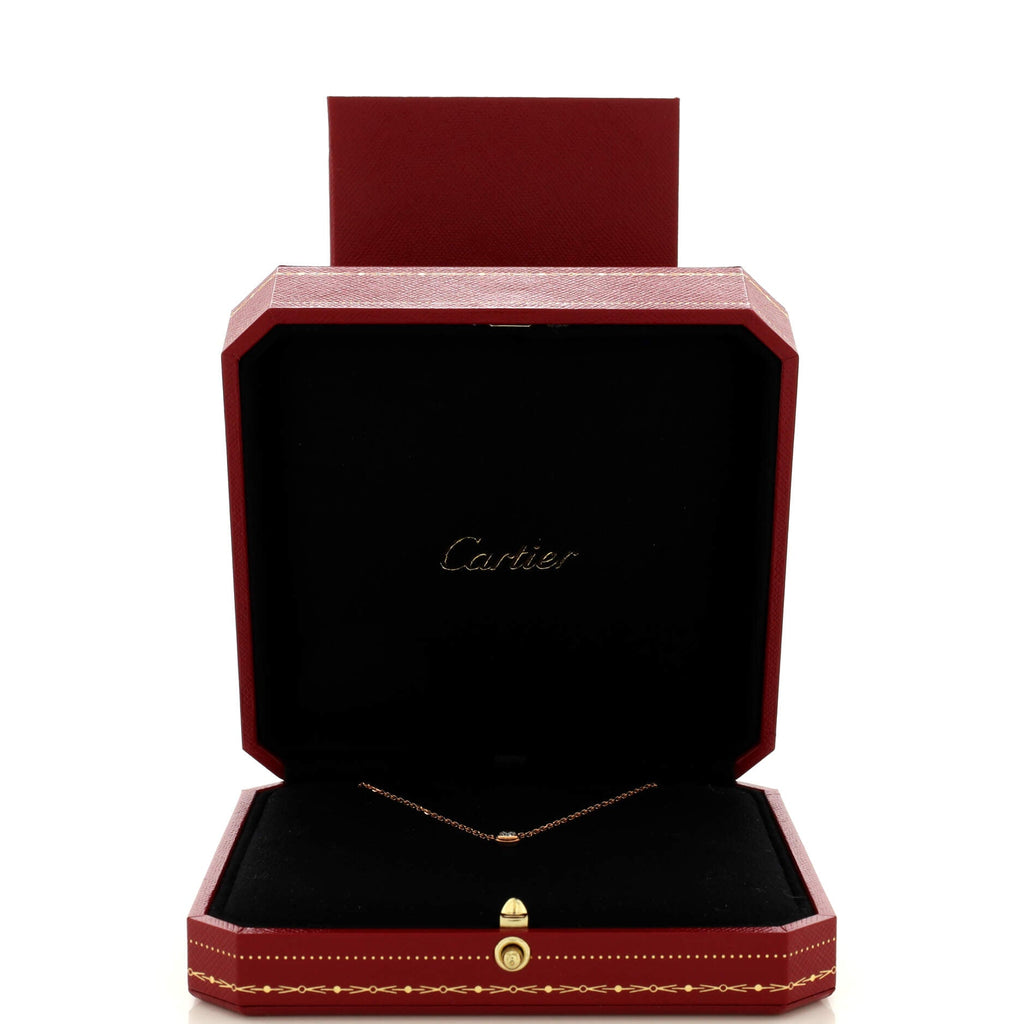 D'Amour Pendant Necklace 18K Rose Gold with Diamond Large