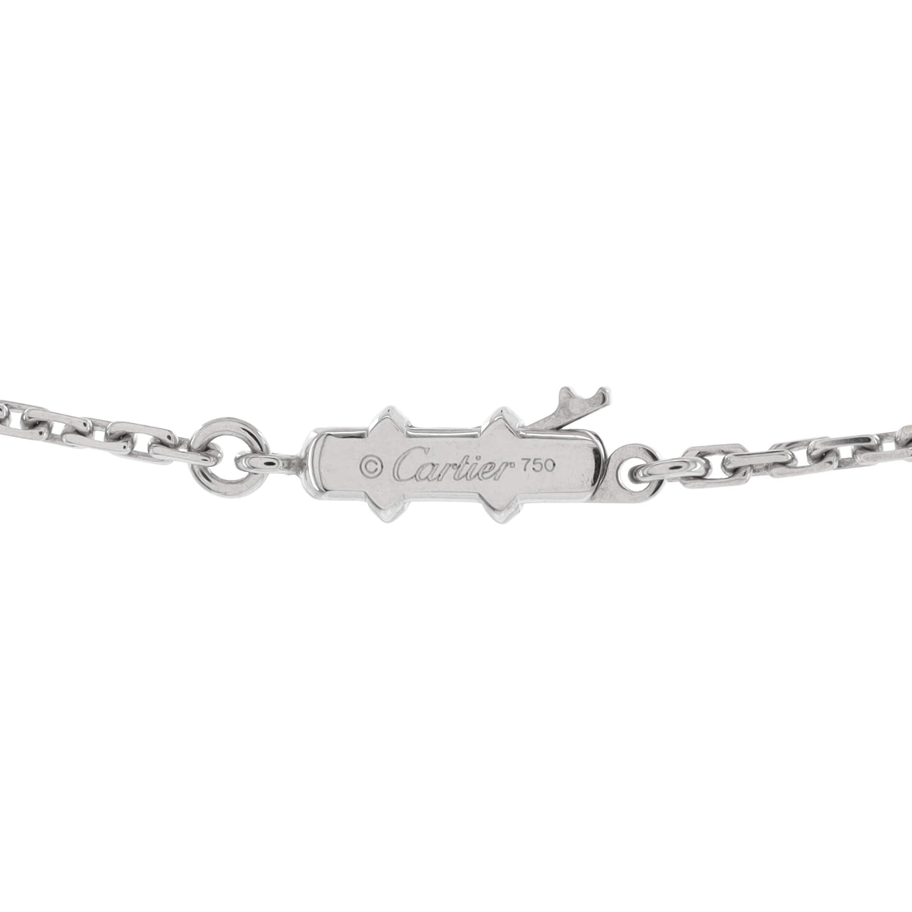 Love Station Necklace 18K White Gold