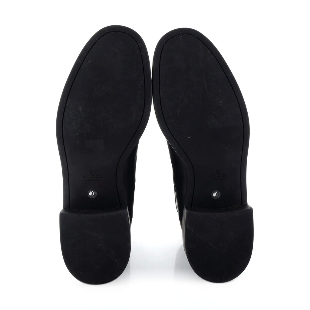 Women's Zip Ankle Boots Microguccissima Leather