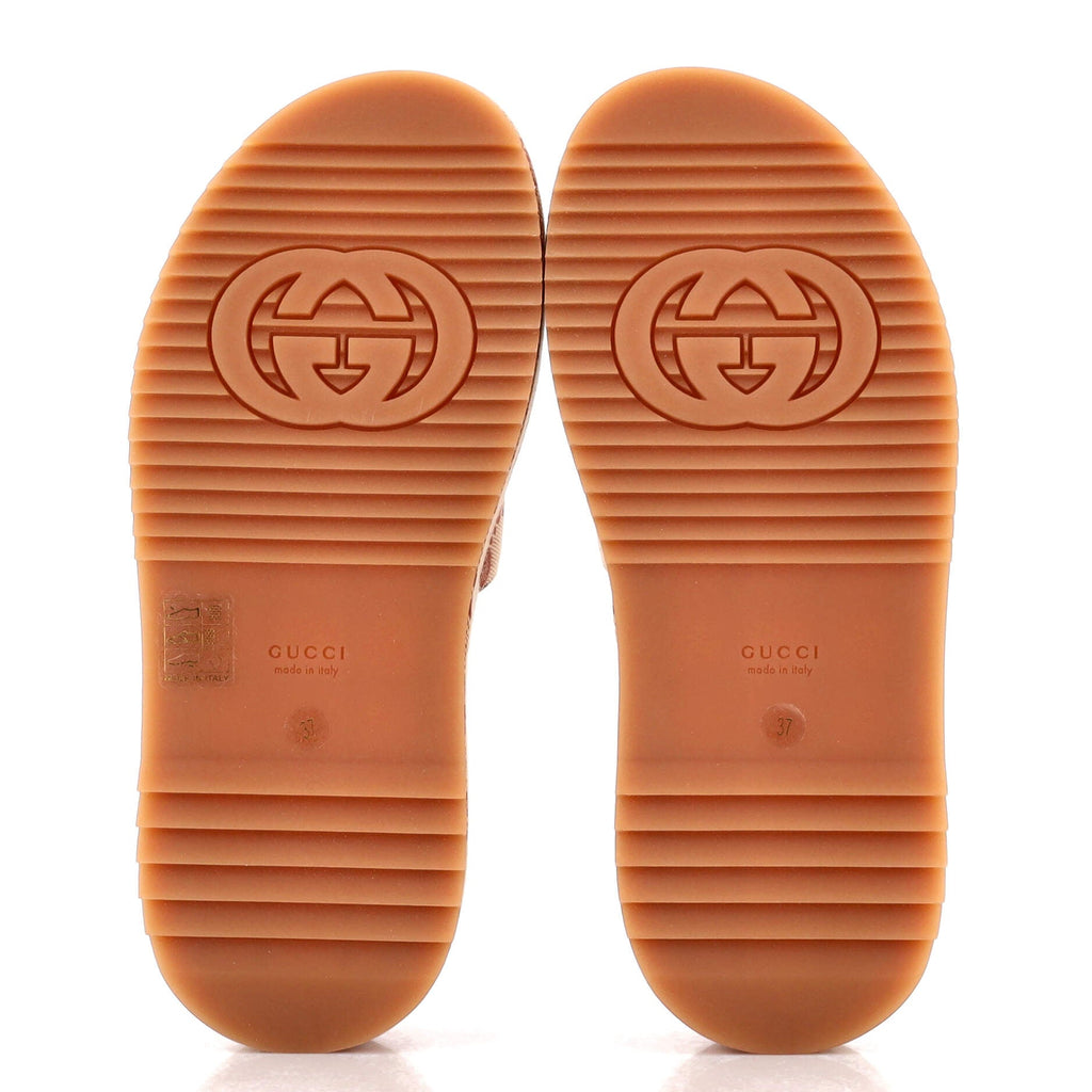 Women's Angelina Platform Slide Sandals GG Canvas