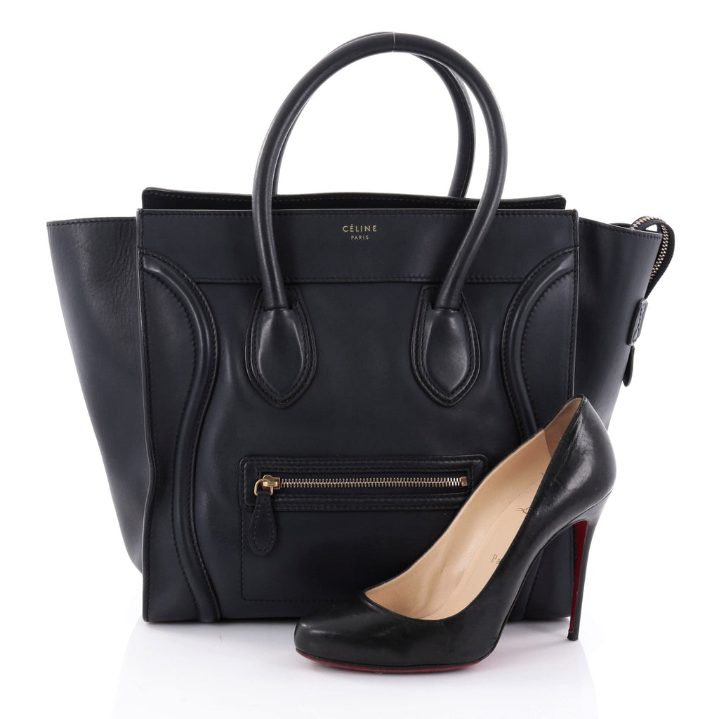Luggage Handbag Smooth Leather Mini
