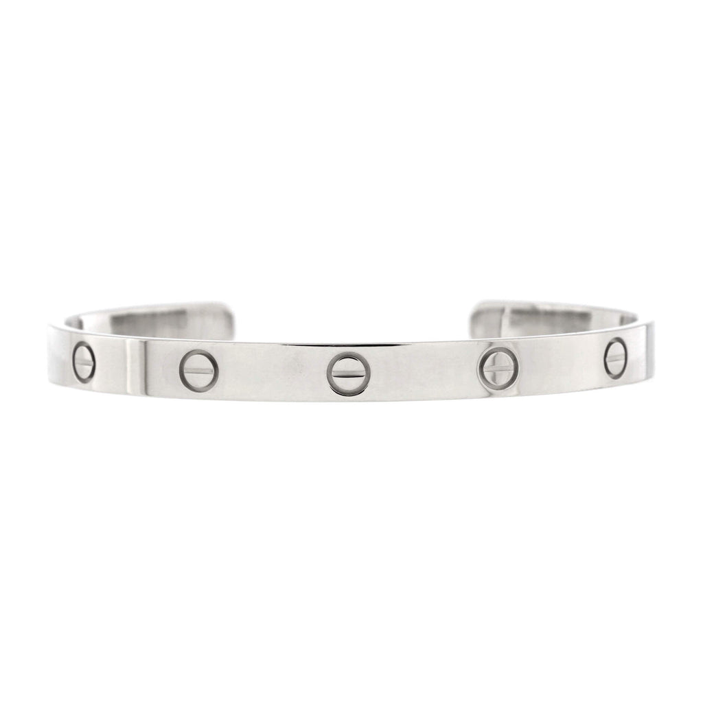 Love Cuff Bracelet 18K White Gold