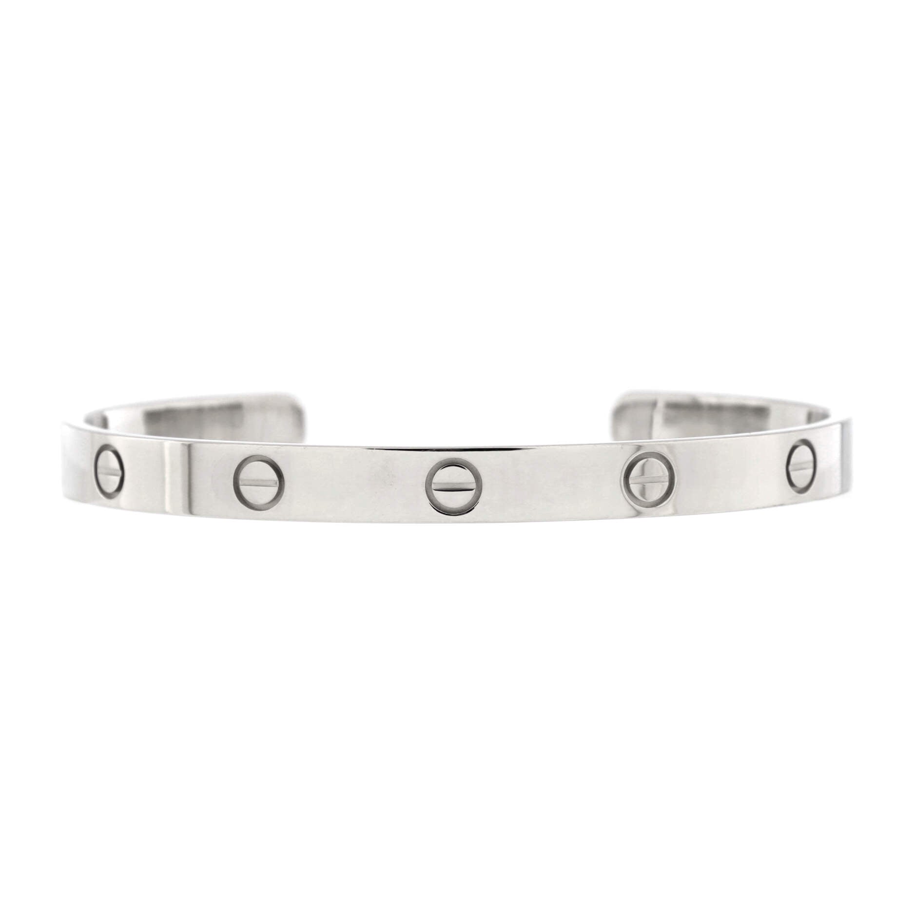 Love Cuff Bracelet 18K White Gold