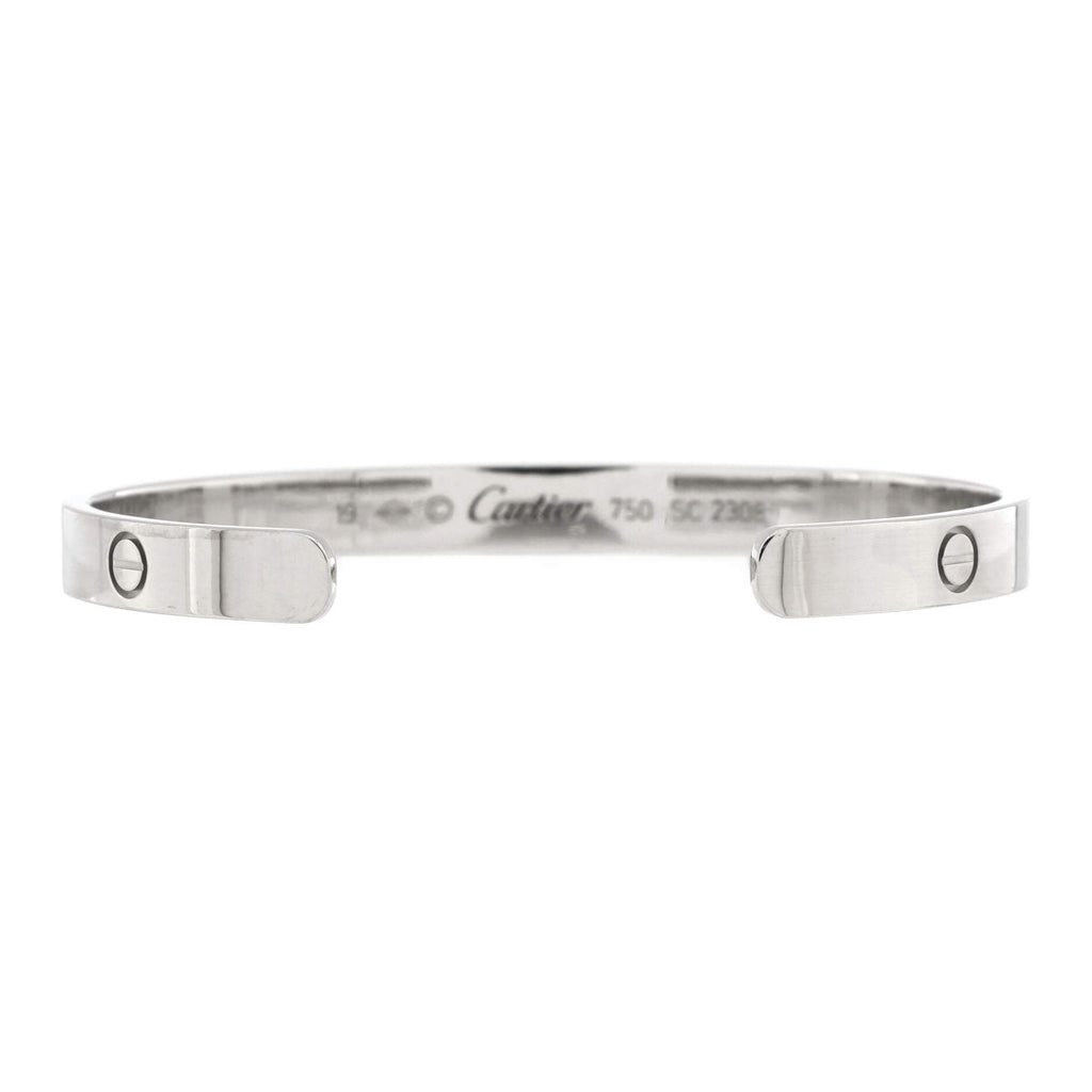 Love Cuff Bracelet 18K White Gold