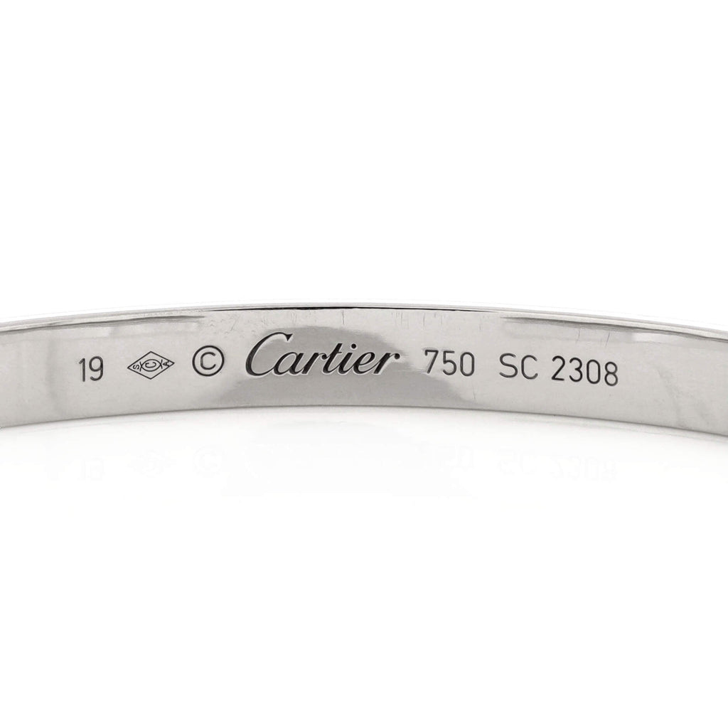 Love Cuff Bracelet 18K White Gold