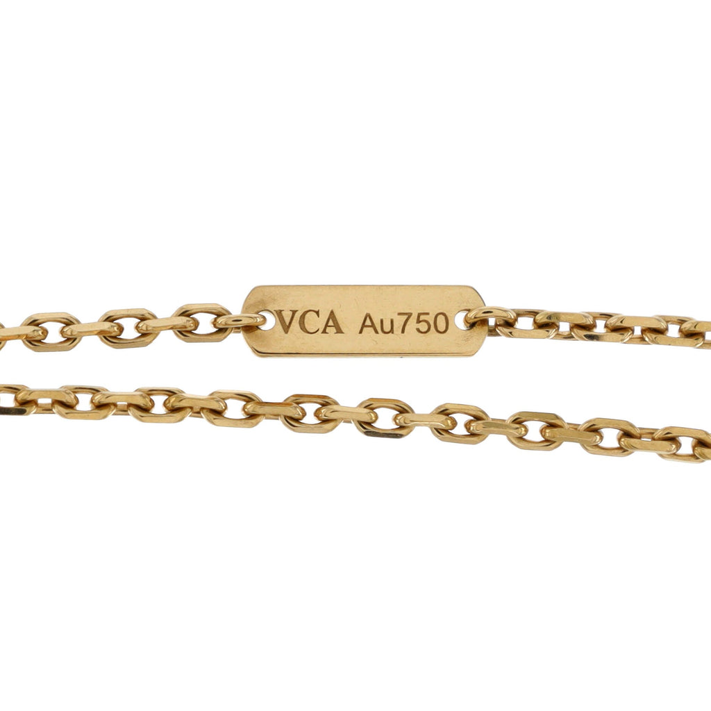 Magic Alhambra Pendant Necklace 18K Yellow Gold and Onyx