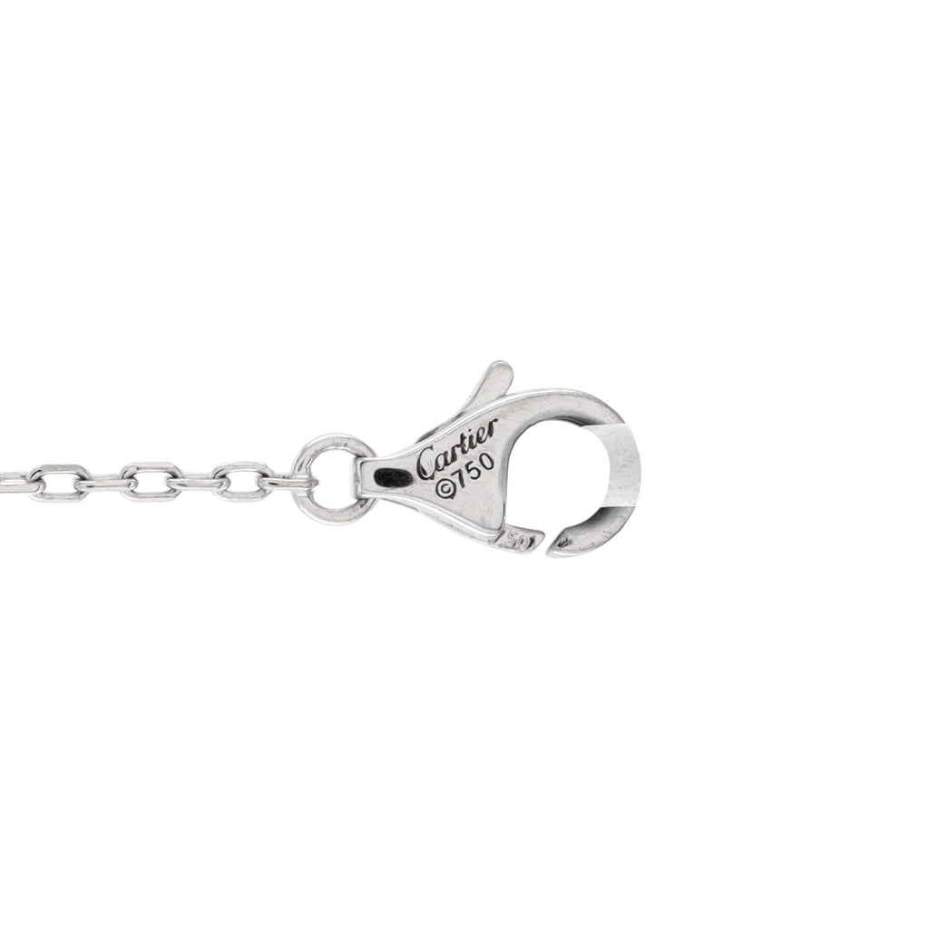 D'Amour Heart Pendant Necklace 18K White Gold with Diamond