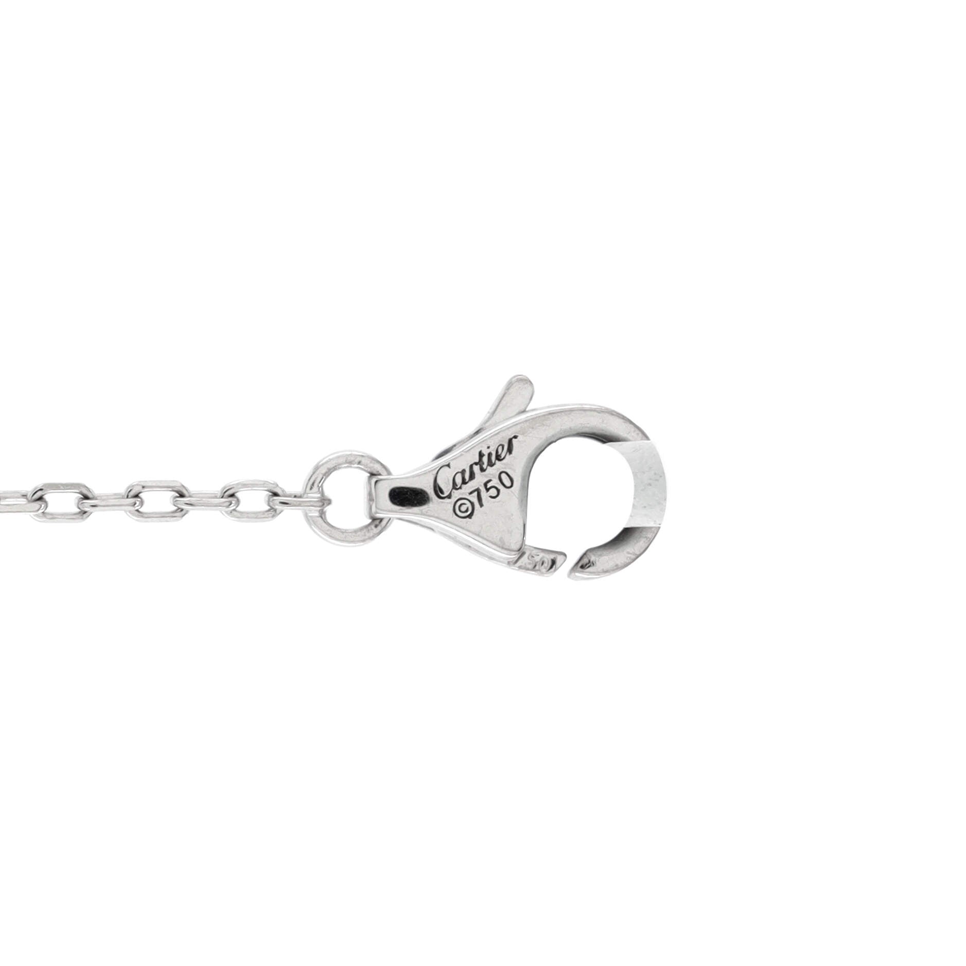 D'Amour Heart Pendant Necklace 18K White Gold with Diamond
