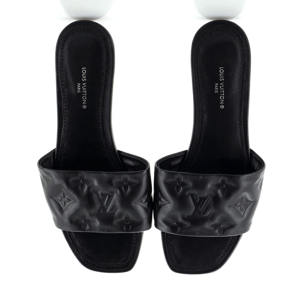 Women's Revival Mule Sandals Monogram Embossed Leather