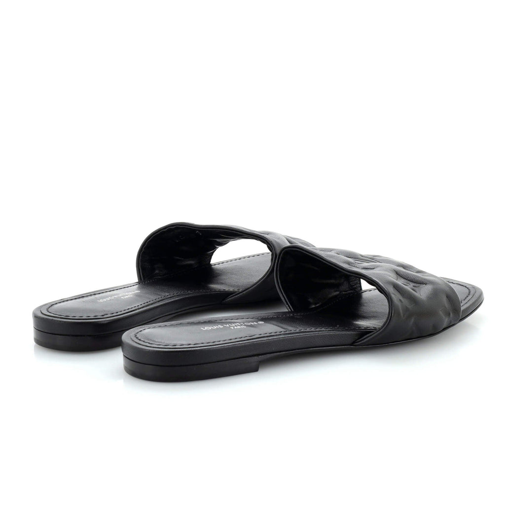 Women's Revival Mule Sandals Monogram Embossed Leather