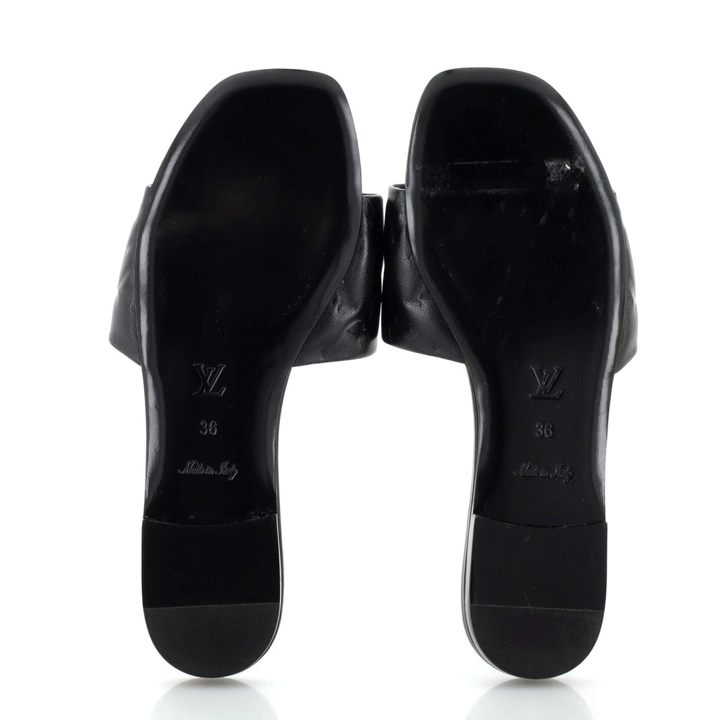 Women's Revival Mule Sandals Monogram Embossed Leather