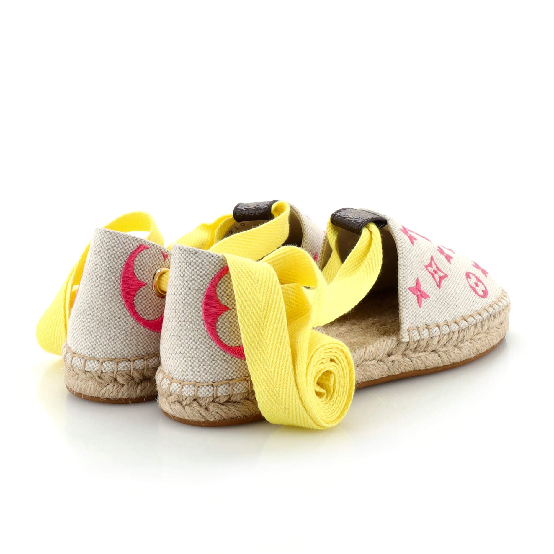 Women's Starboard Flat Espadrilles Monogram Embroidered Canvas