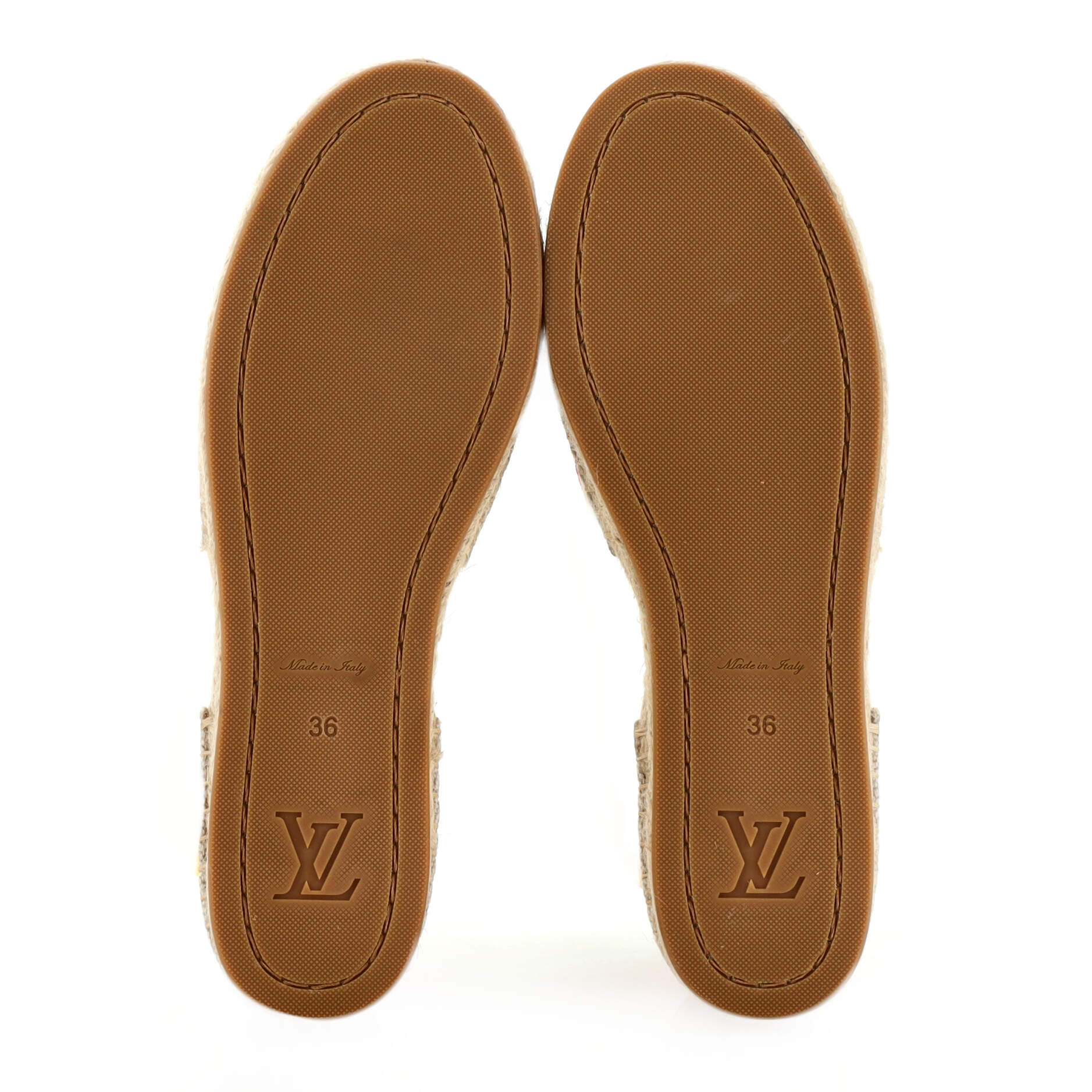 Women's Starboard Flat Espadrilles Monogram Embroidered Canvas